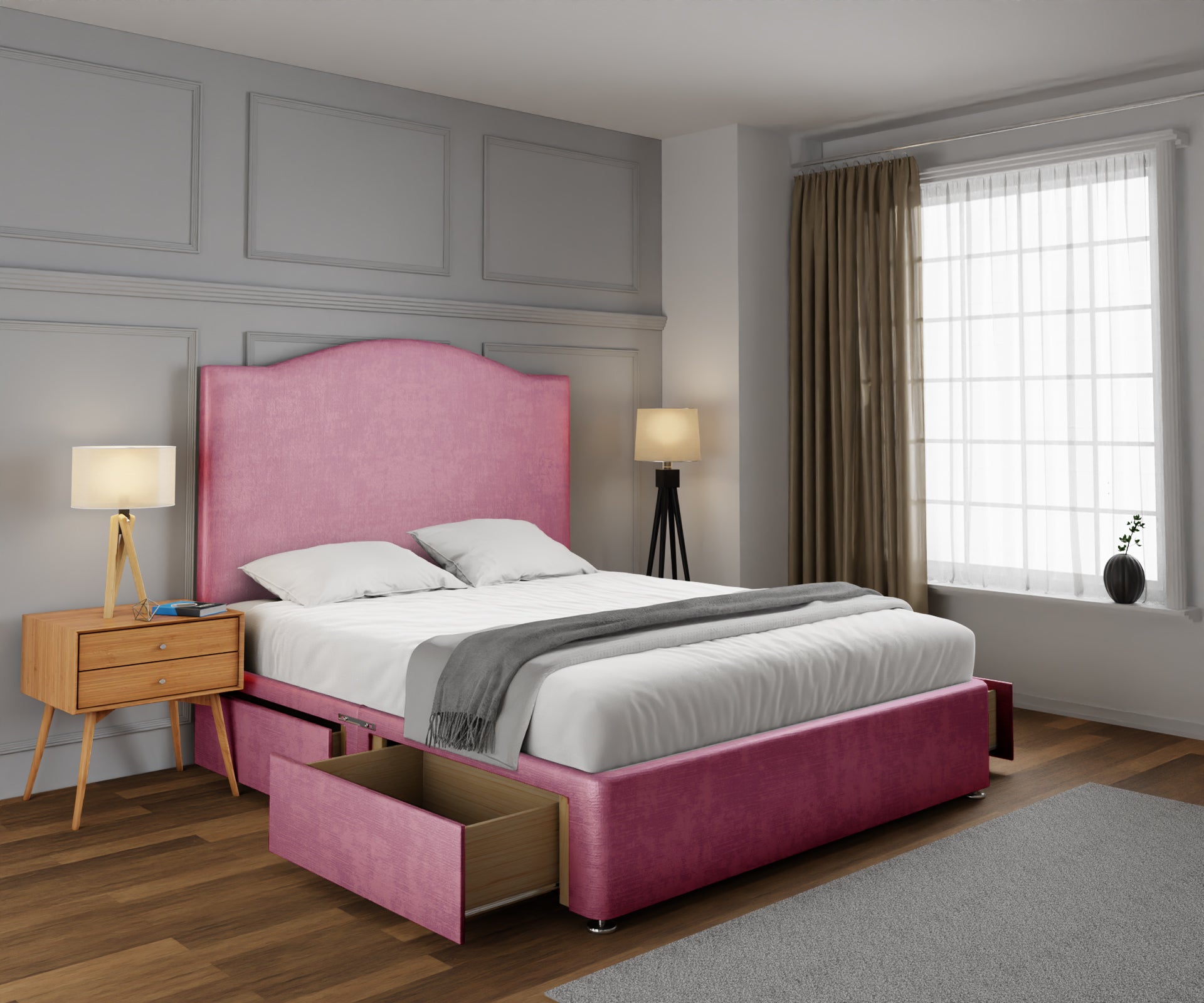Rose Divan Bed Set