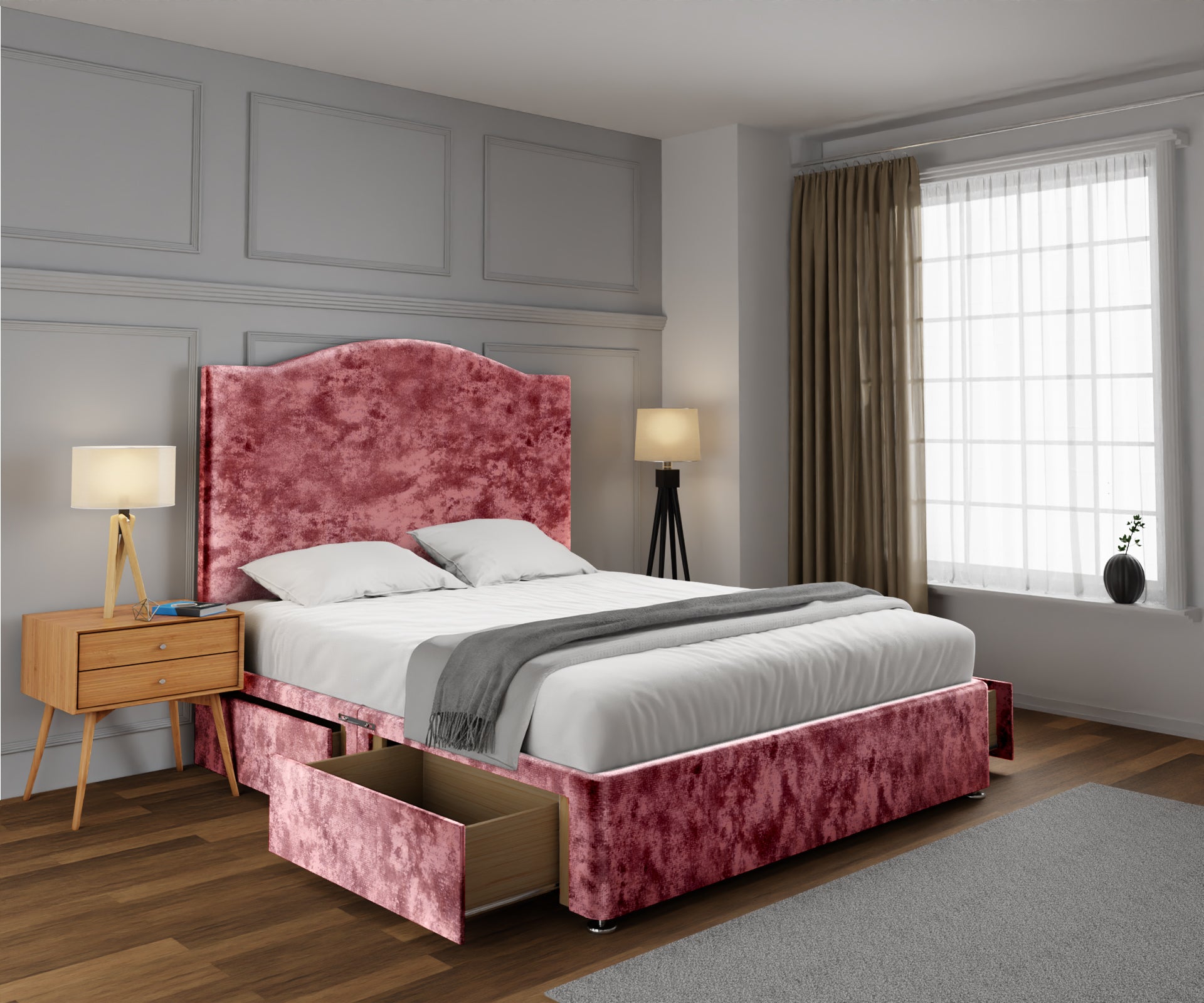 Rose Divan Bed Set