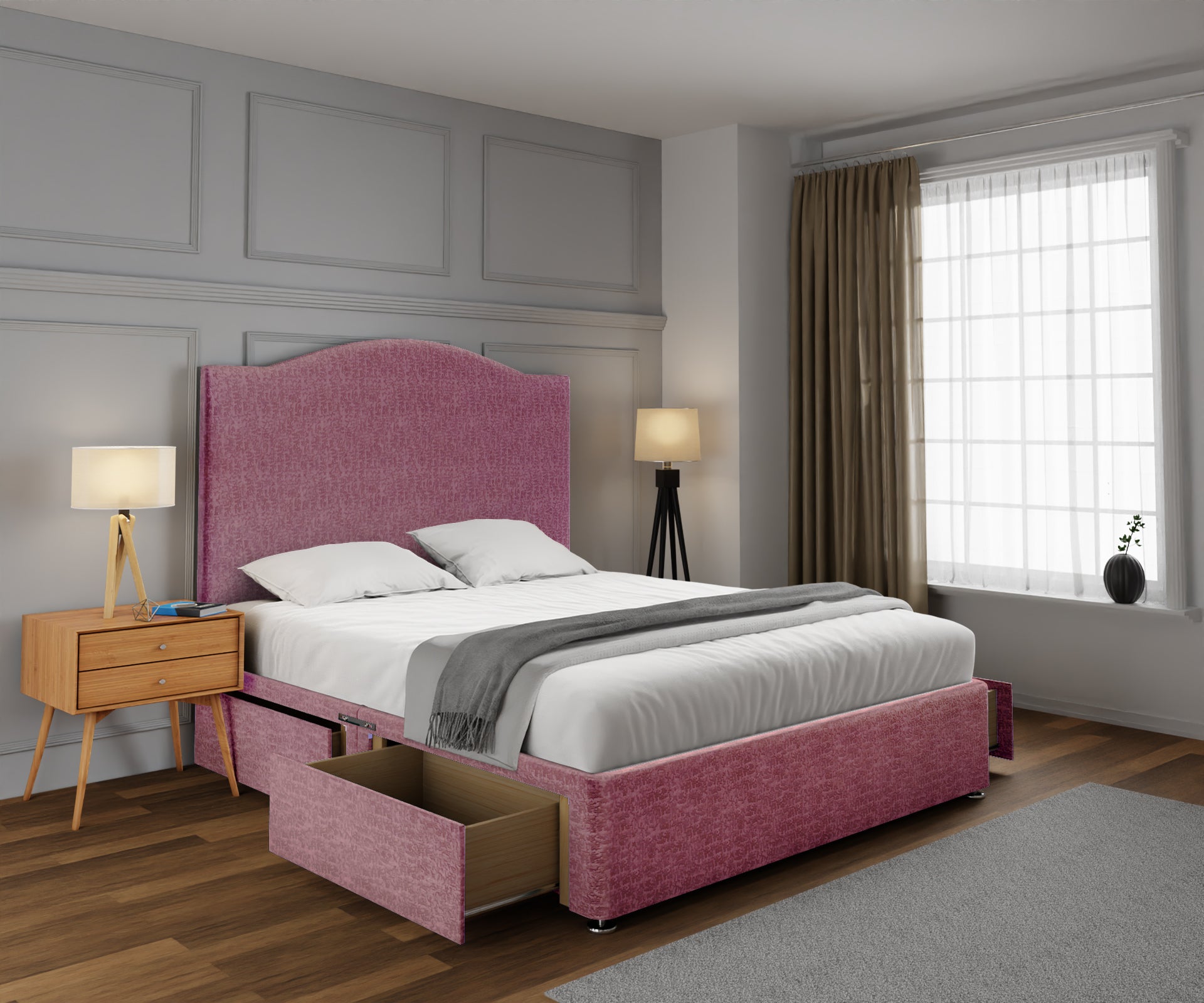 Rose Divan Bed Set