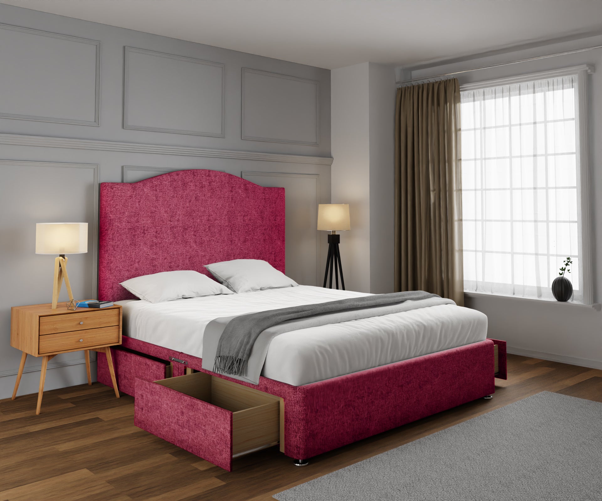 Rose Divan Bed Set