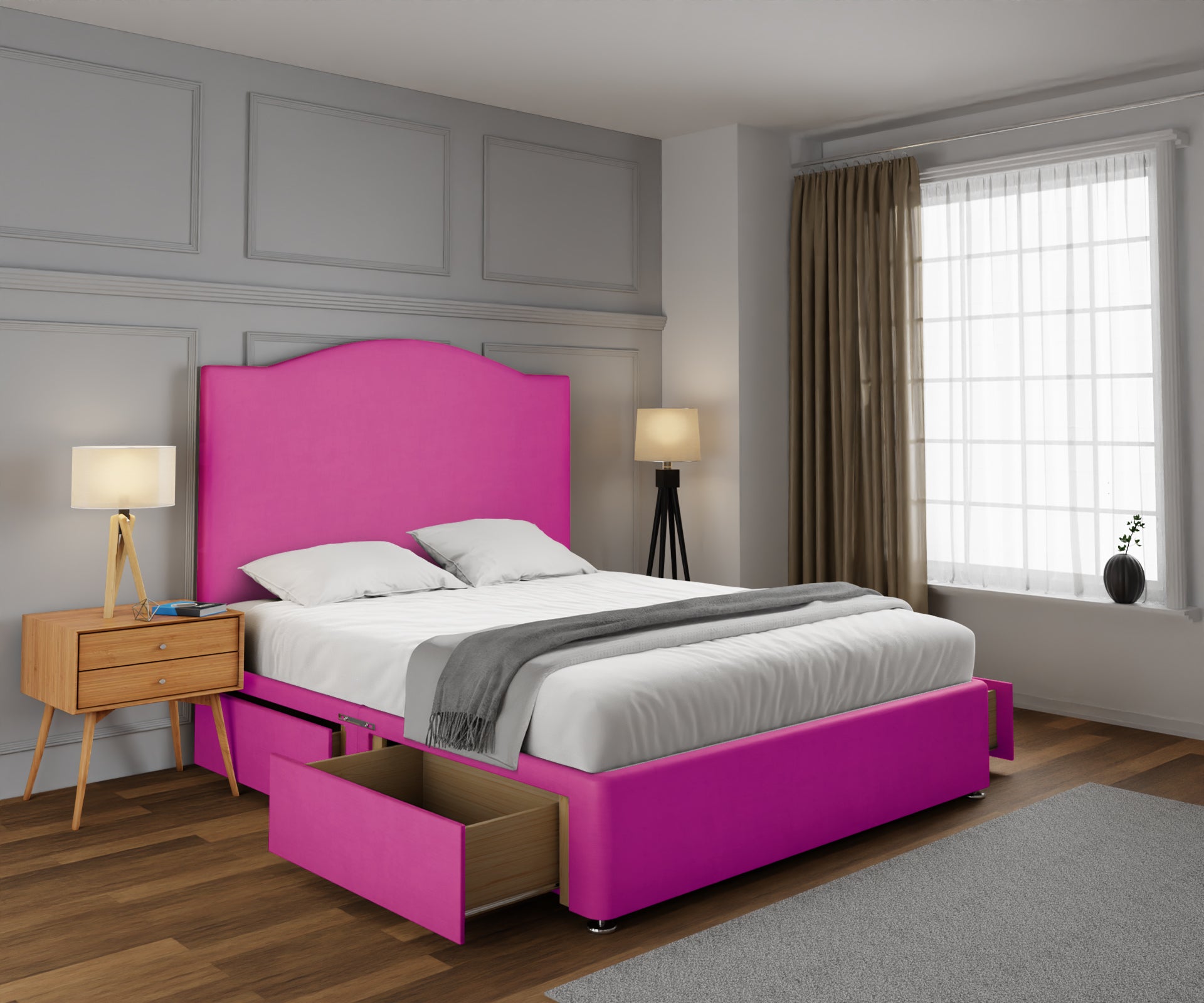 Rose Divan Bed Set