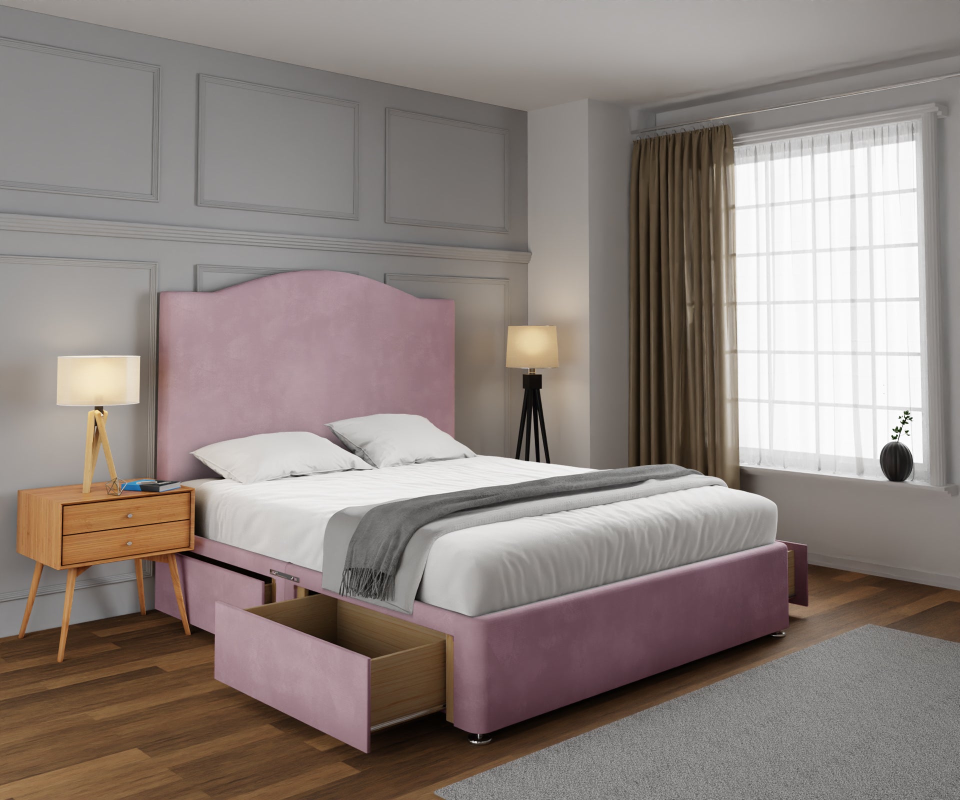 Rose Divan Bed Set