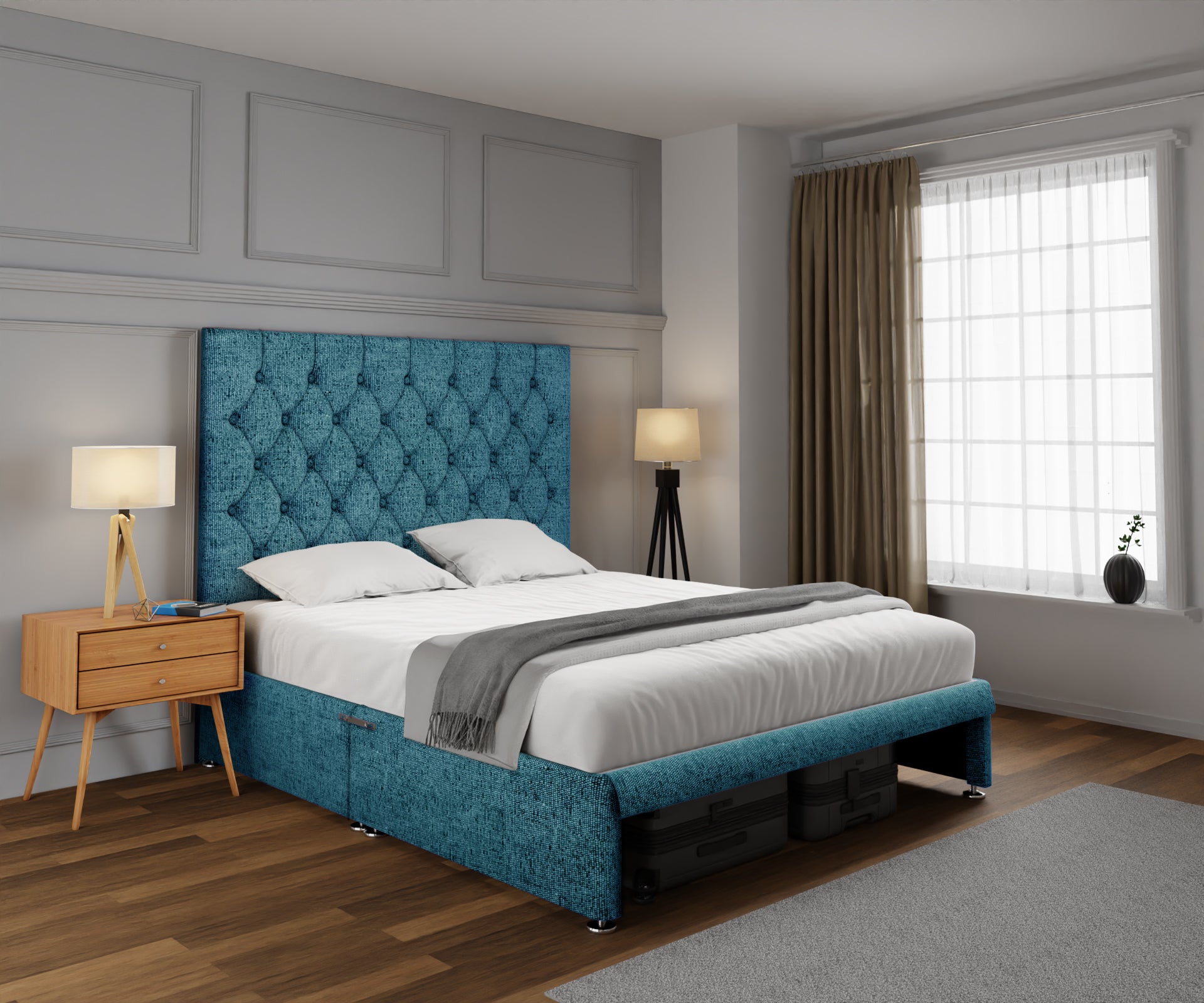 Evie Open Storage Divan Bed Set
