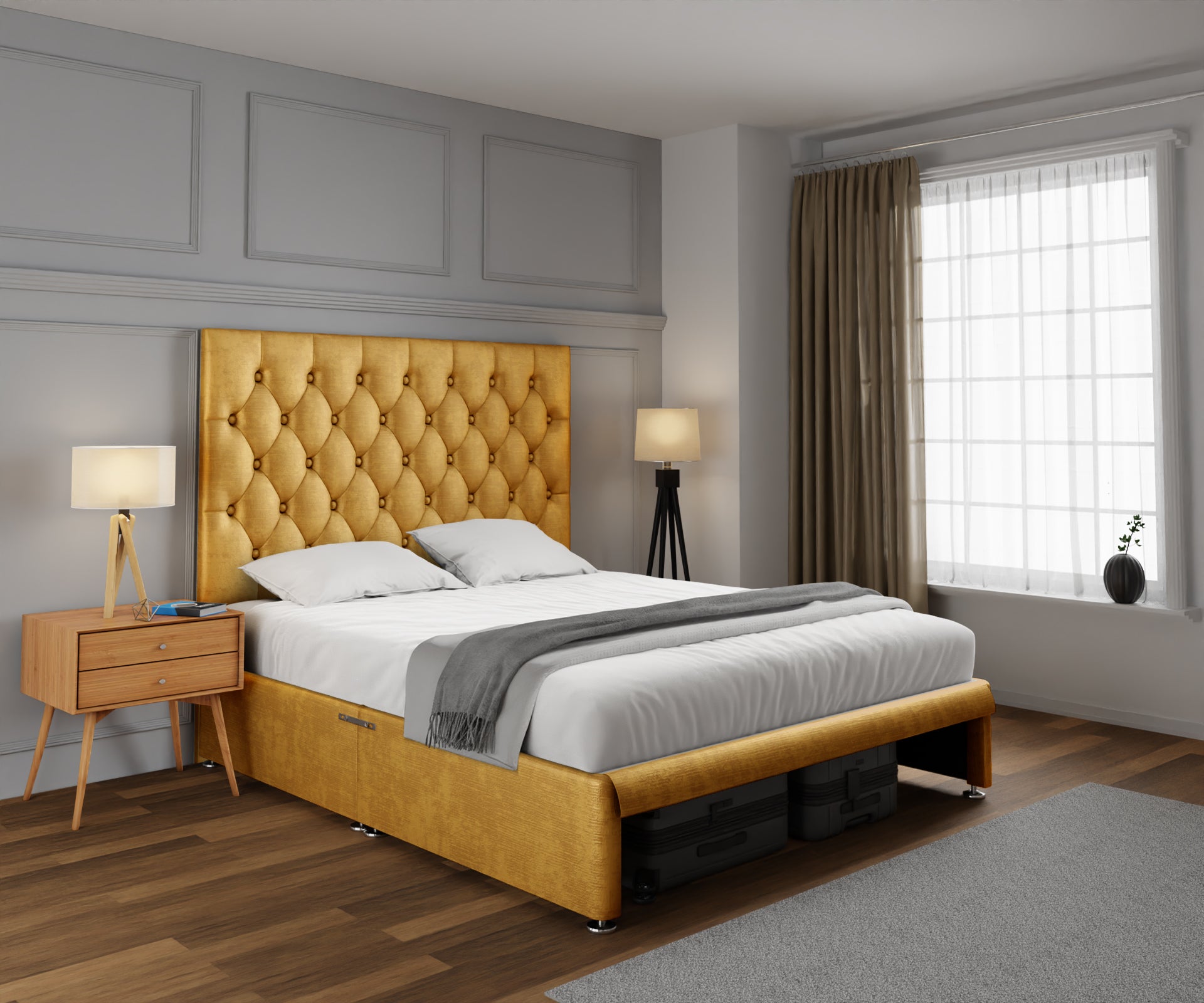 Evie Open Storage Divan Bed Set