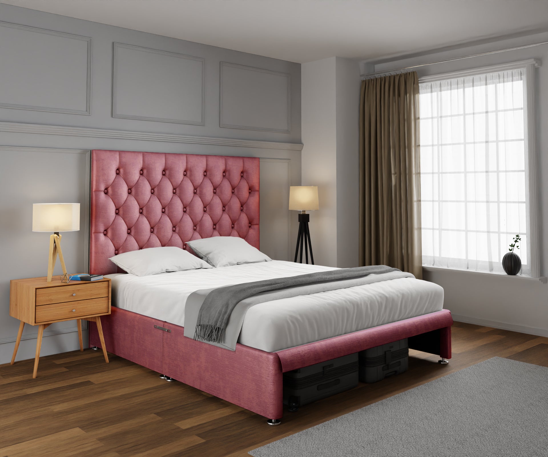 Evie Open Storage Divan Bed Set
