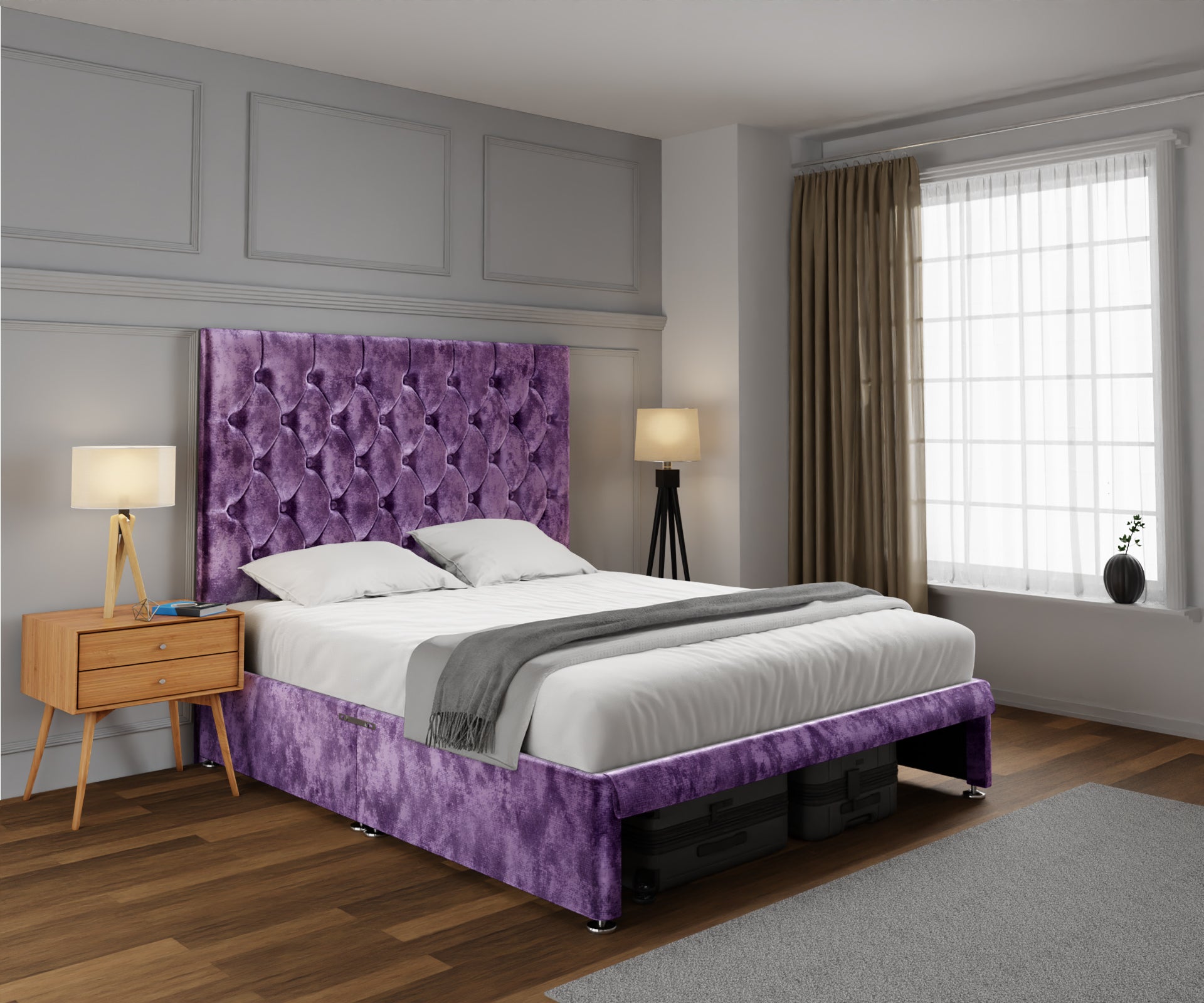 Evie Open Storage Divan Bed Set