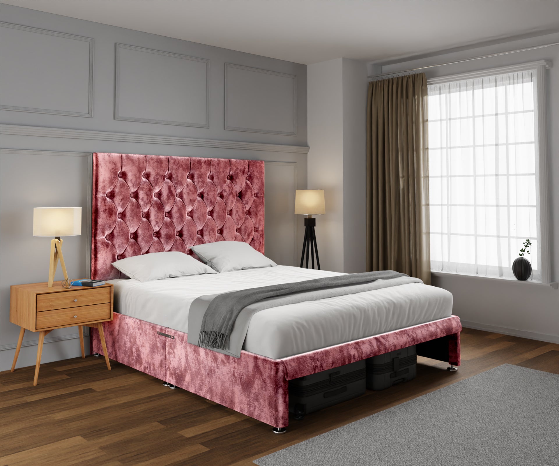 Evie Open Storage Divan Bed Set