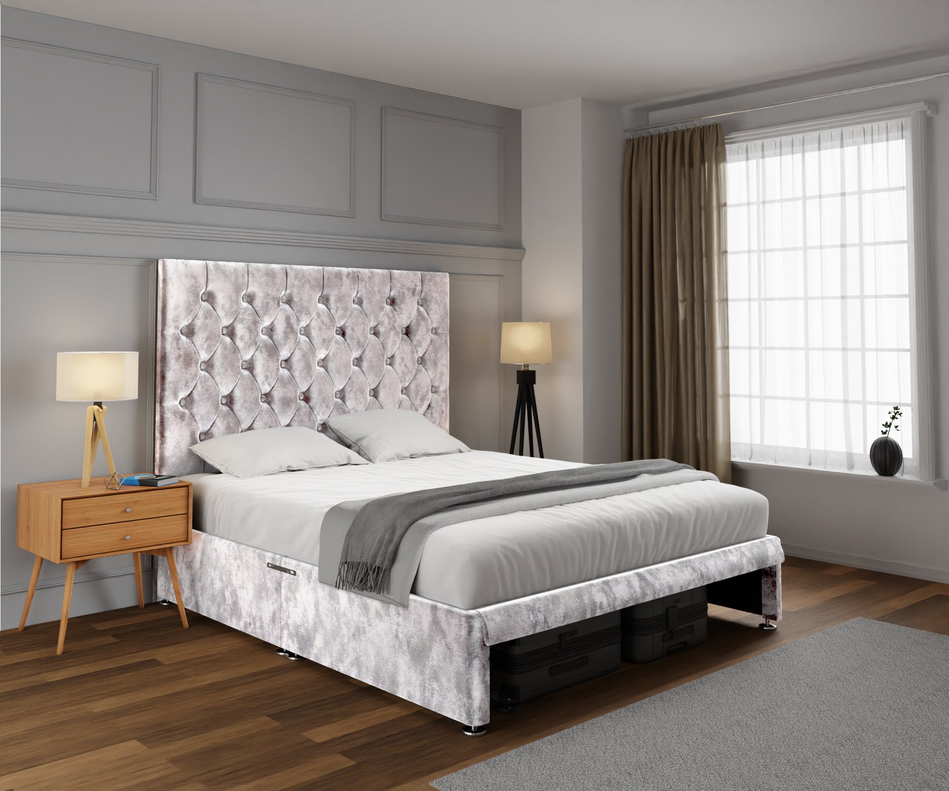 Evie Open Storage Divan Bed Set