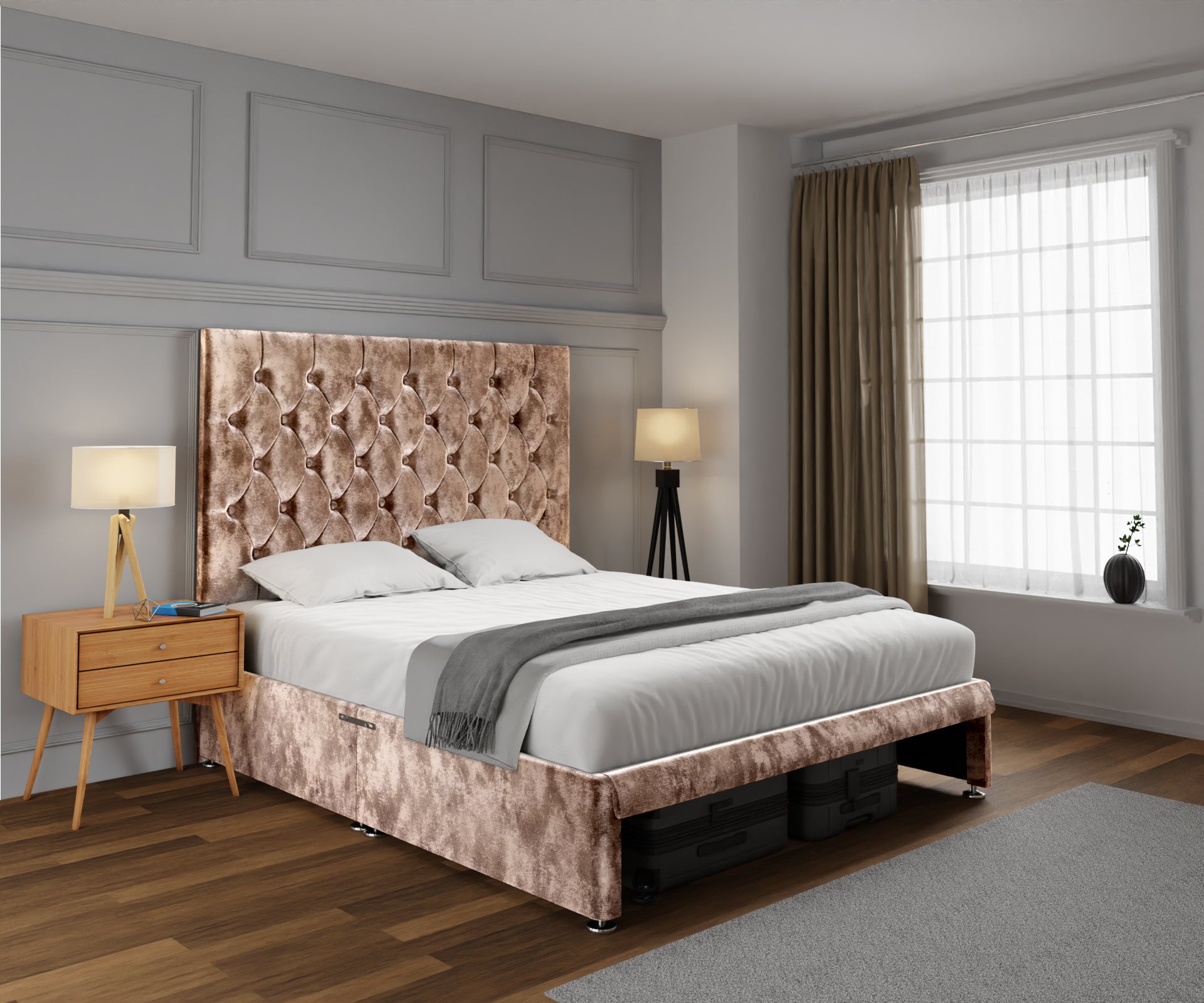 Evie Open Storage Divan Bed Set