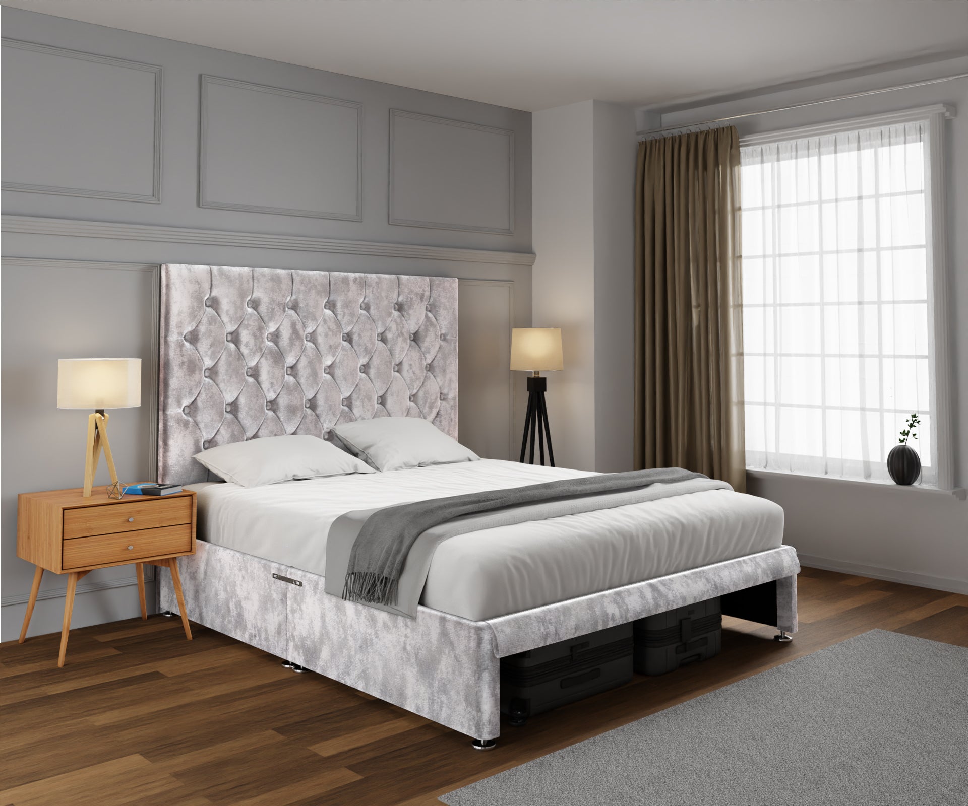 Evie Open Storage Divan Bed Set