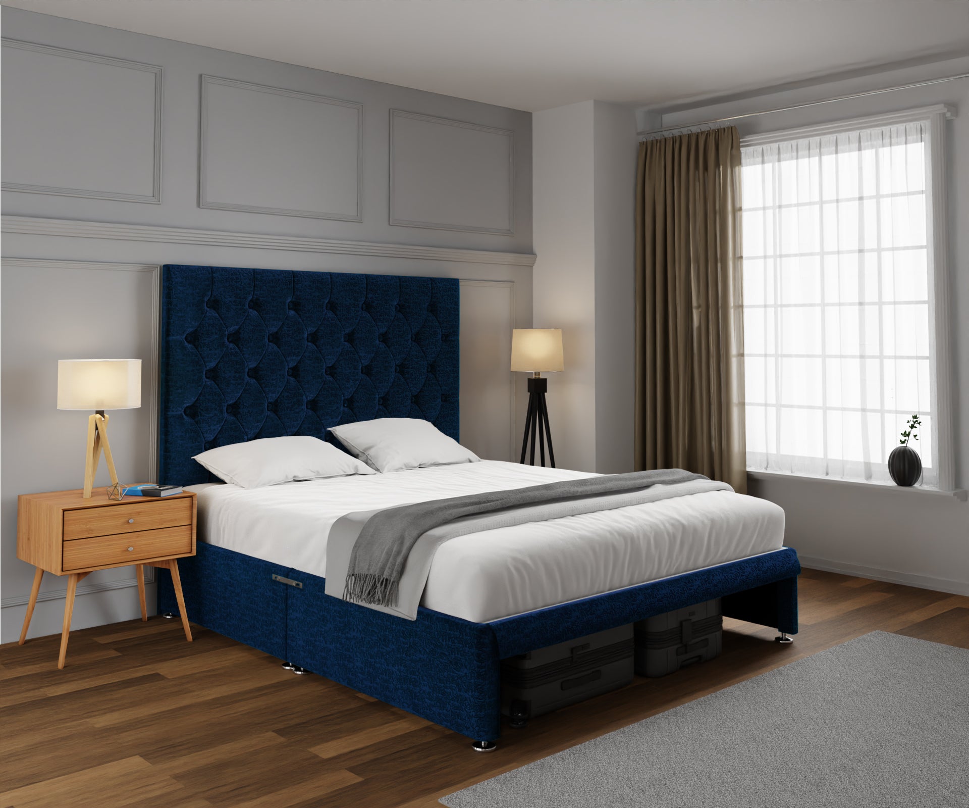 Evie Open Storage Divan Bed Set