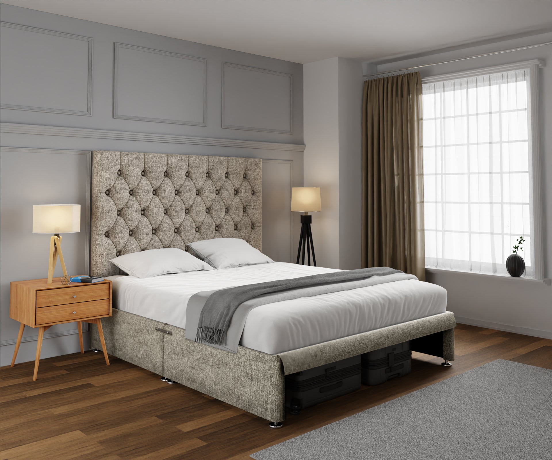 Evie Open Storage Divan Bed Set
