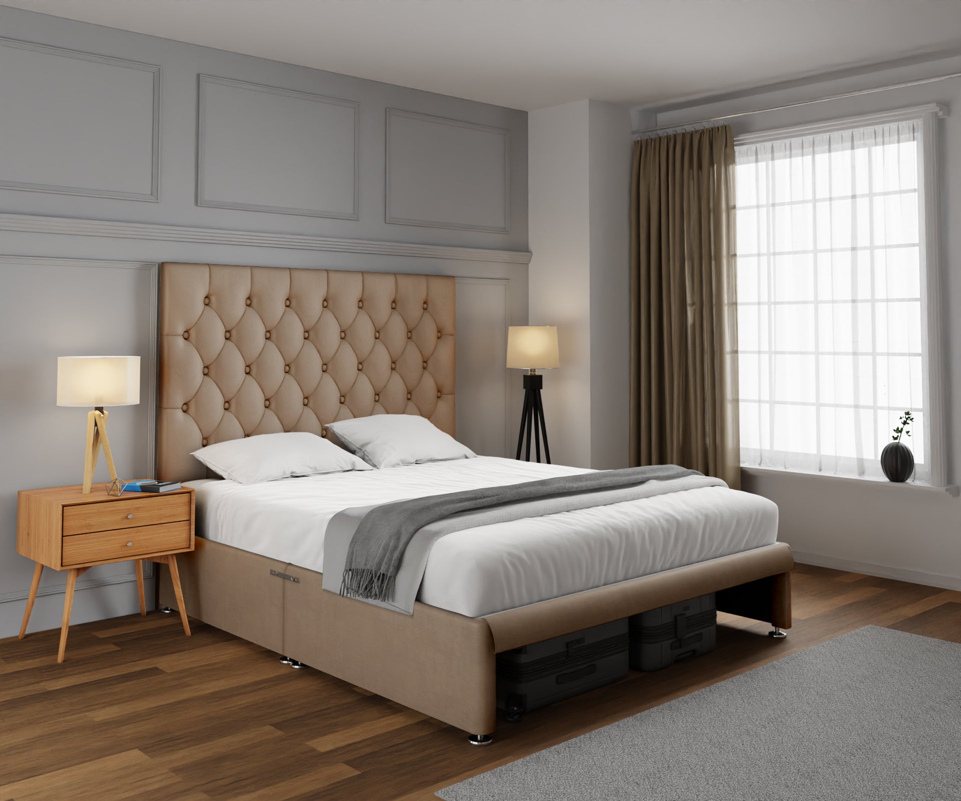 Evie Open Storage Divan Bed Set