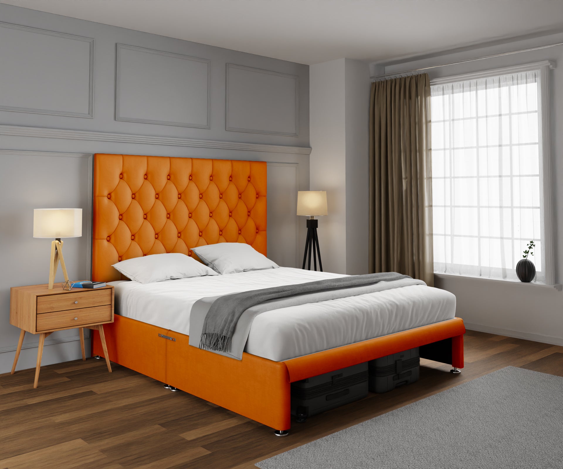 Evie Open Storage Divan Bed Set