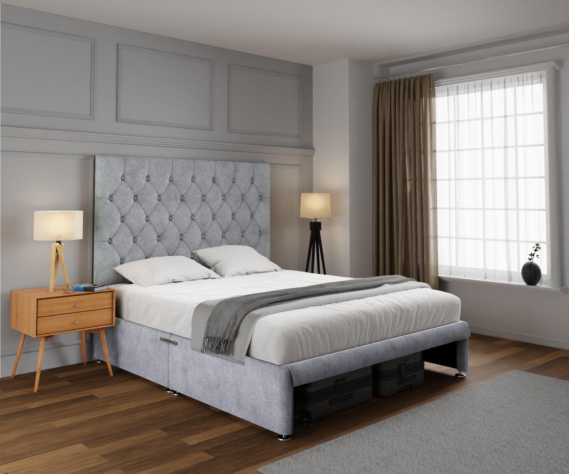 Evie Open Storage Divan Bed Set