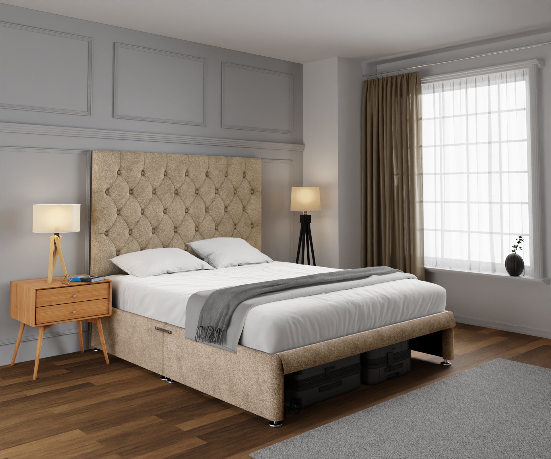 Evie Open Storage Divan Bed Set