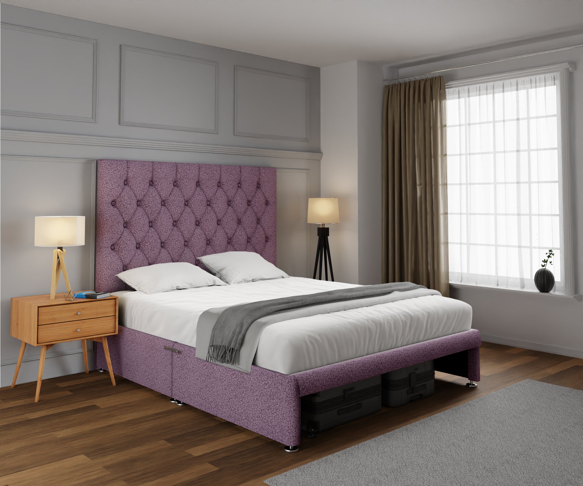 Evie Open Storage Divan Bed Set
