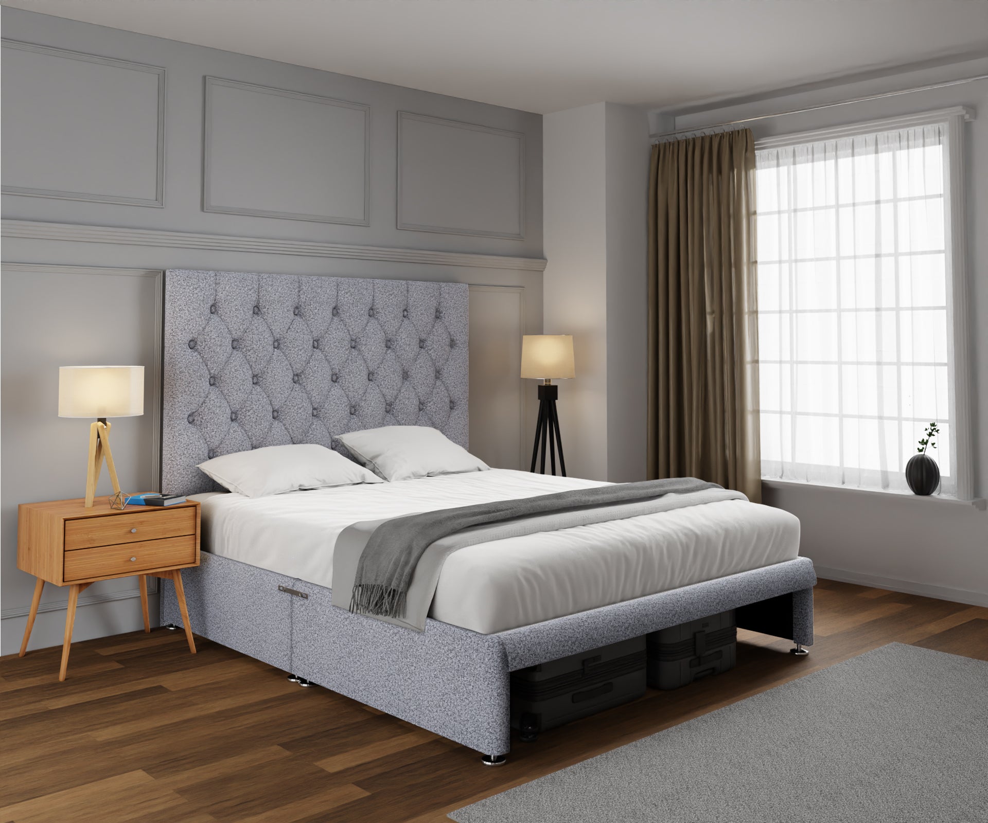 Evie Open Storage Divan Bed Set