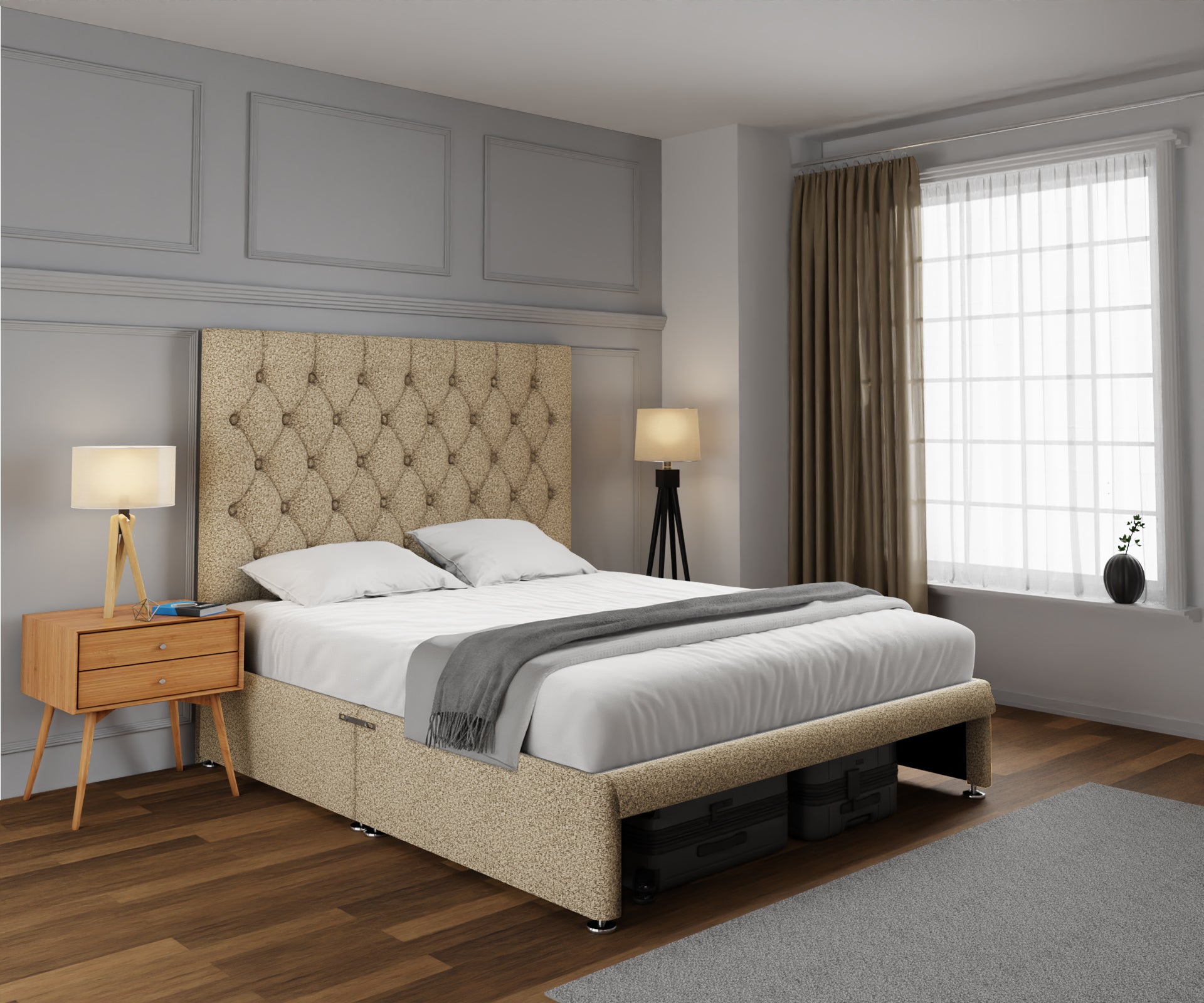 Evie Open Storage Divan Bed Set