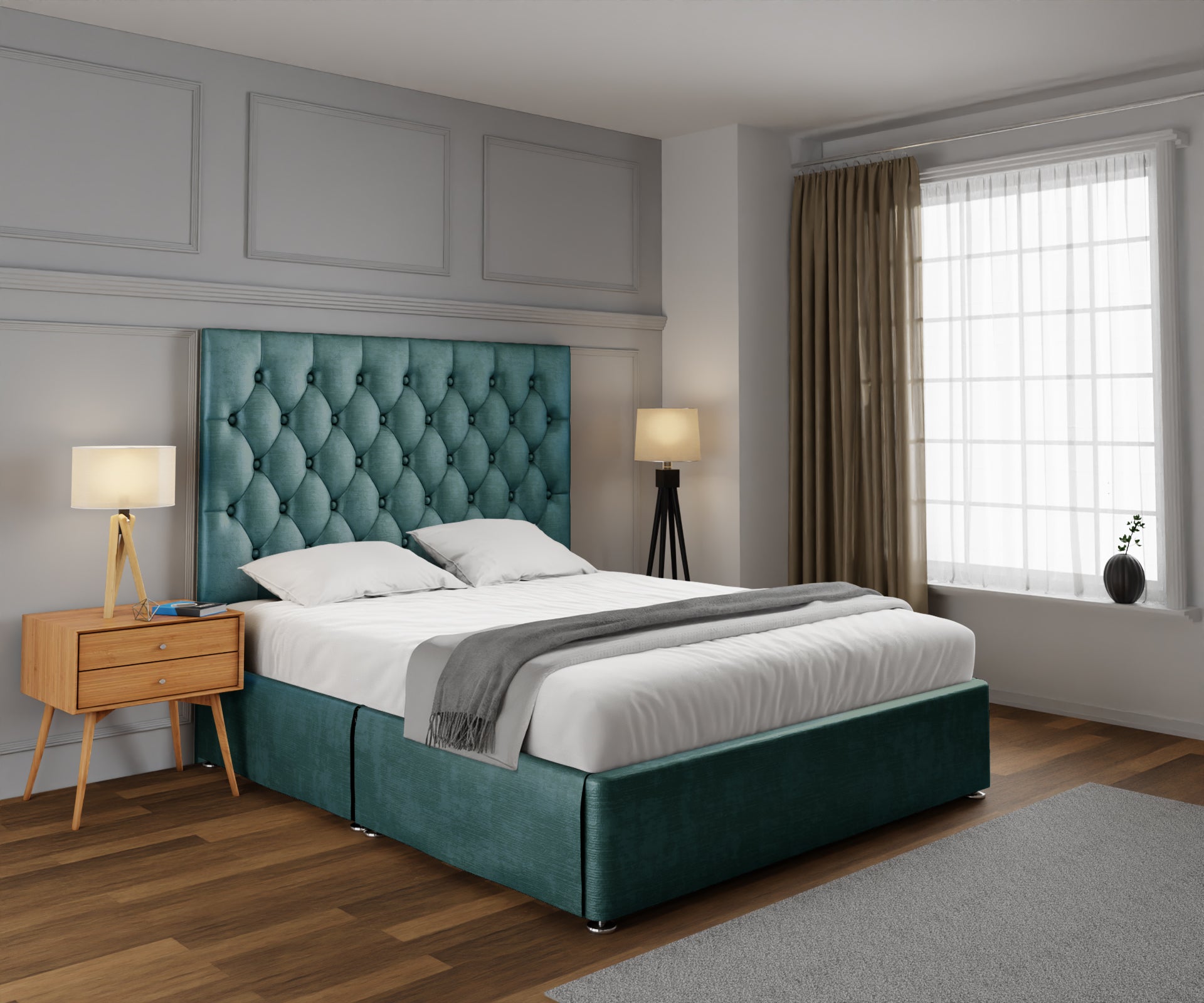 Evie Open Storage Divan Bed Set