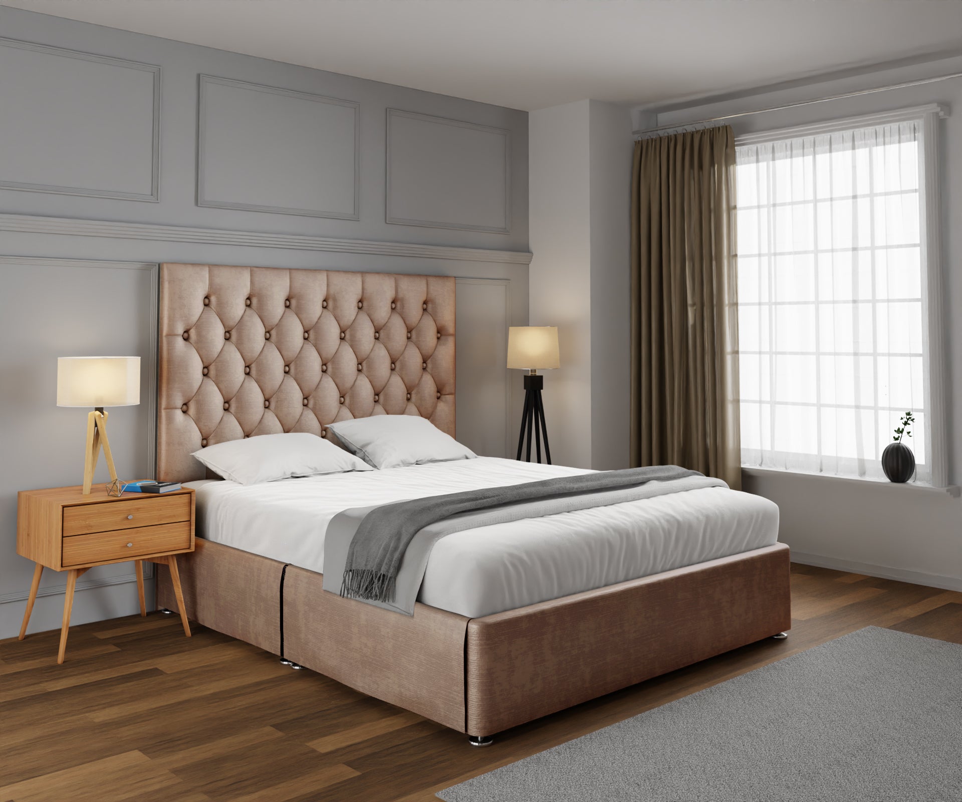 Evie Open Storage Divan Bed Set