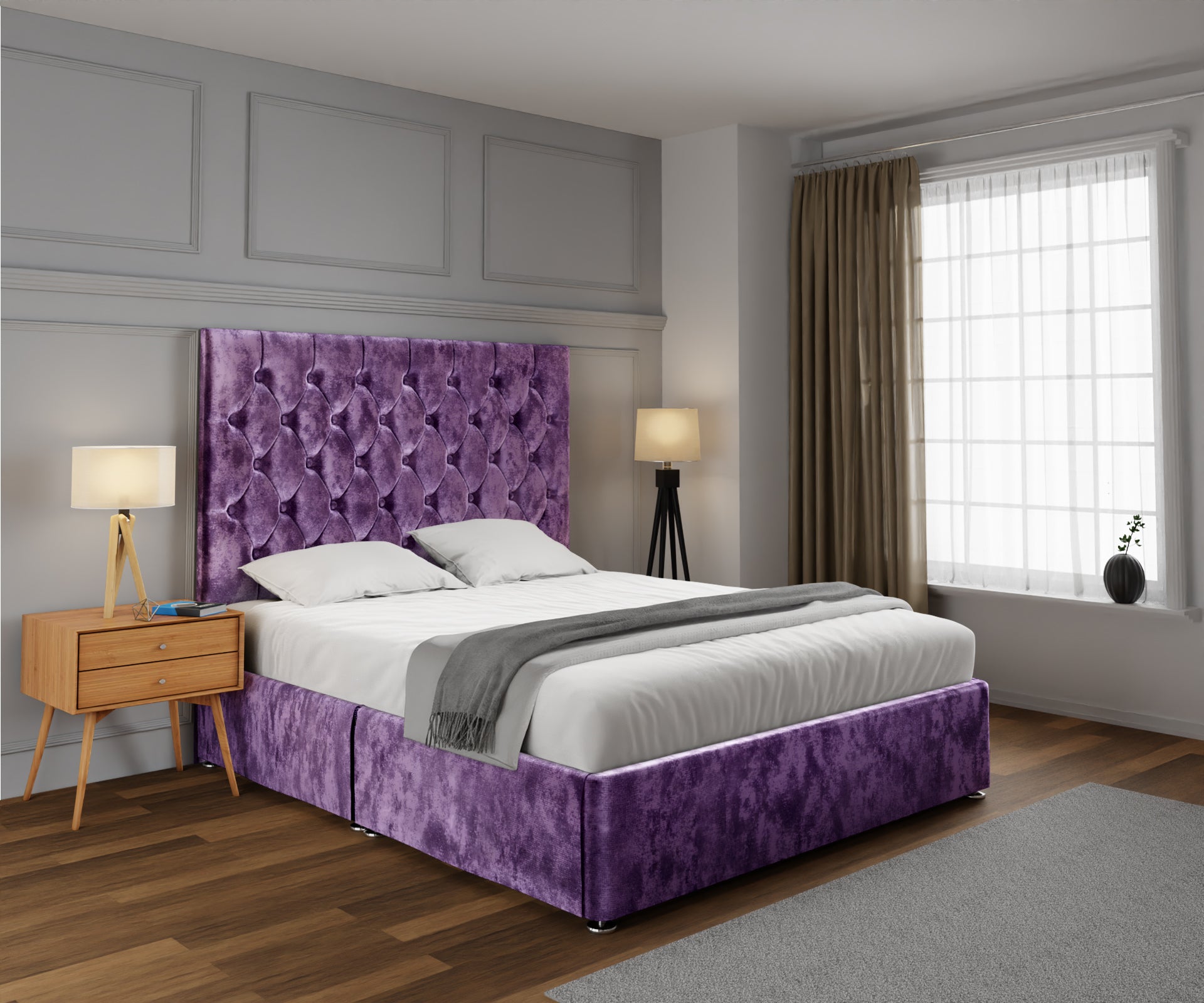 Evie Open Storage Divan Bed Set