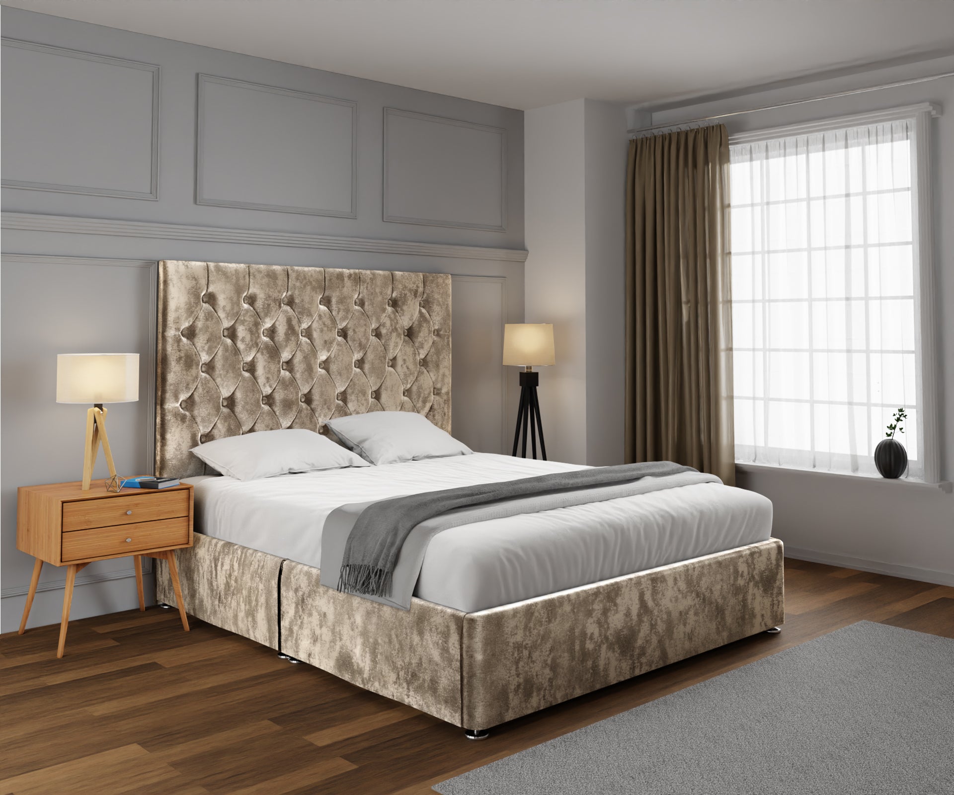 Evie Open Storage Divan Bed Set