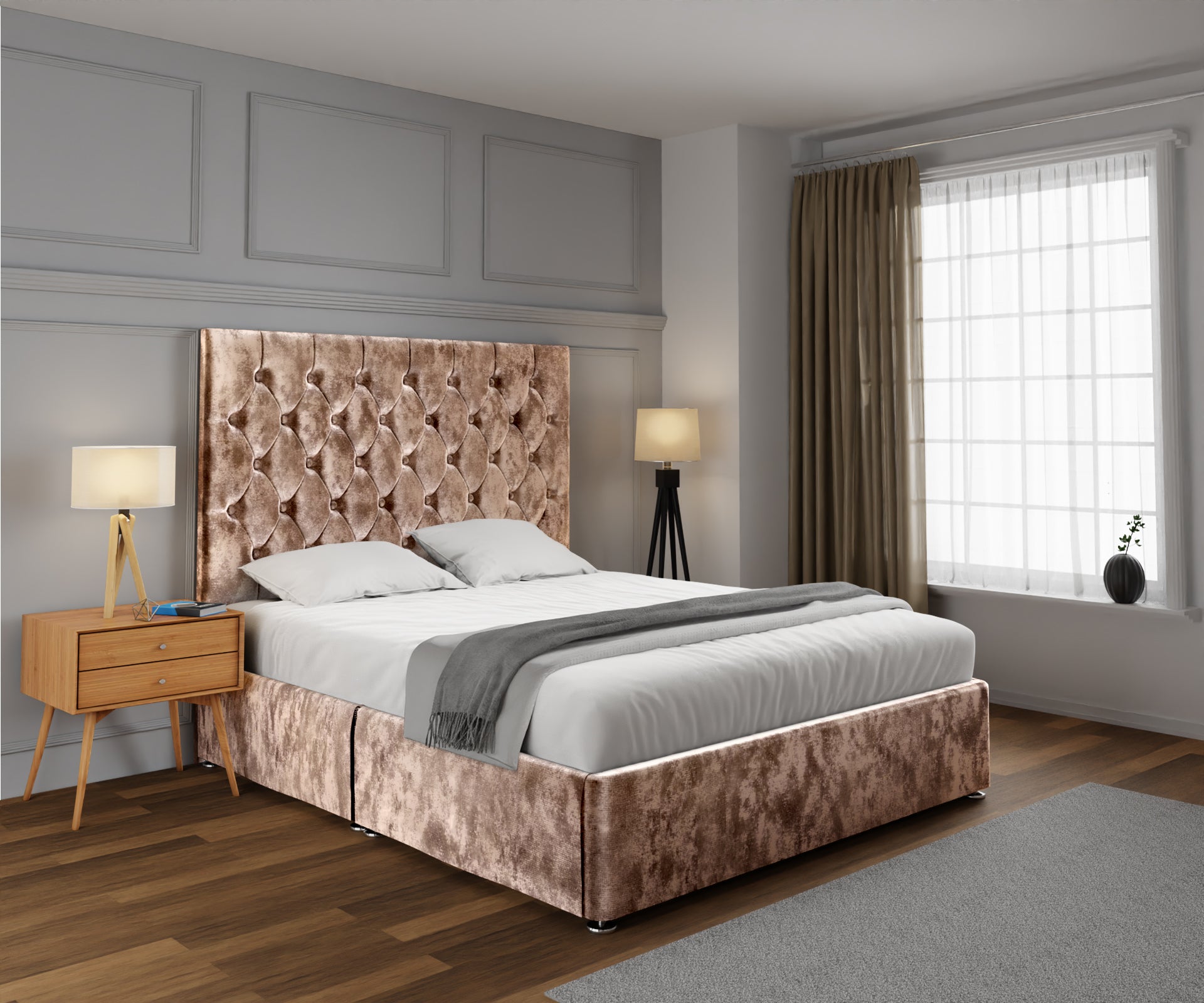 Evie Open Storage Divan Bed Set