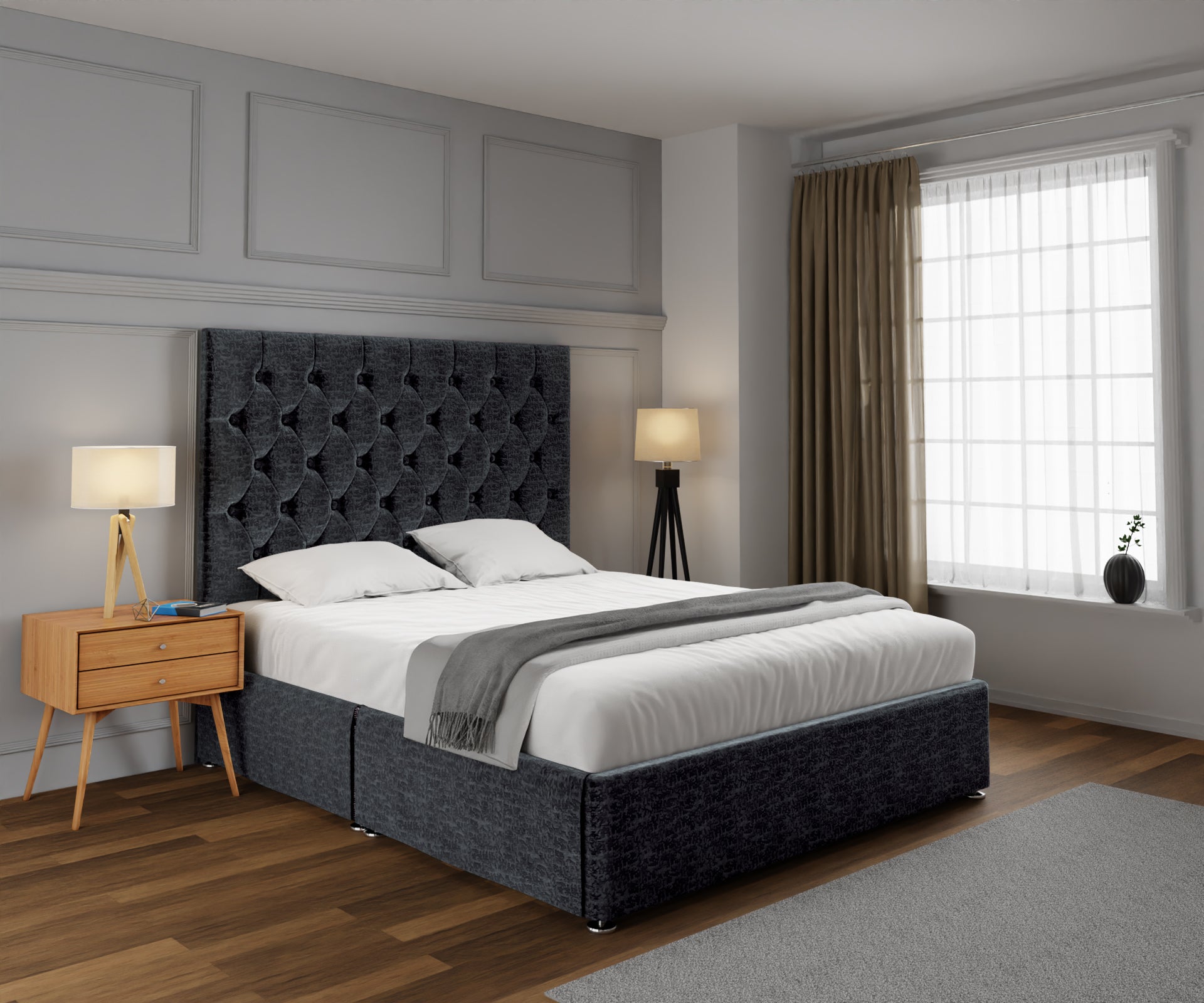 Evie Open Storage Divan Bed Set