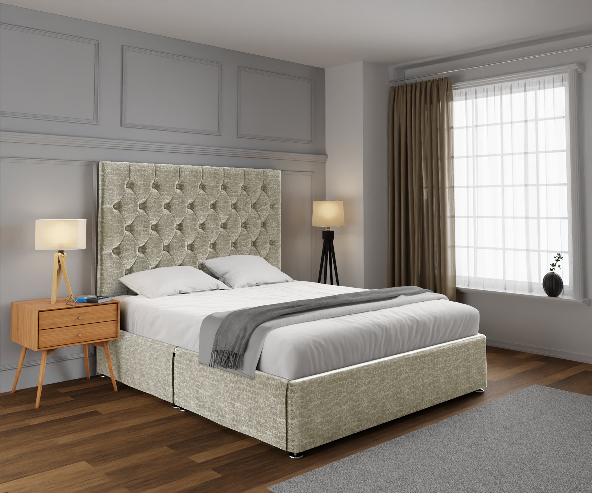 Evie Open Storage Divan Bed Set