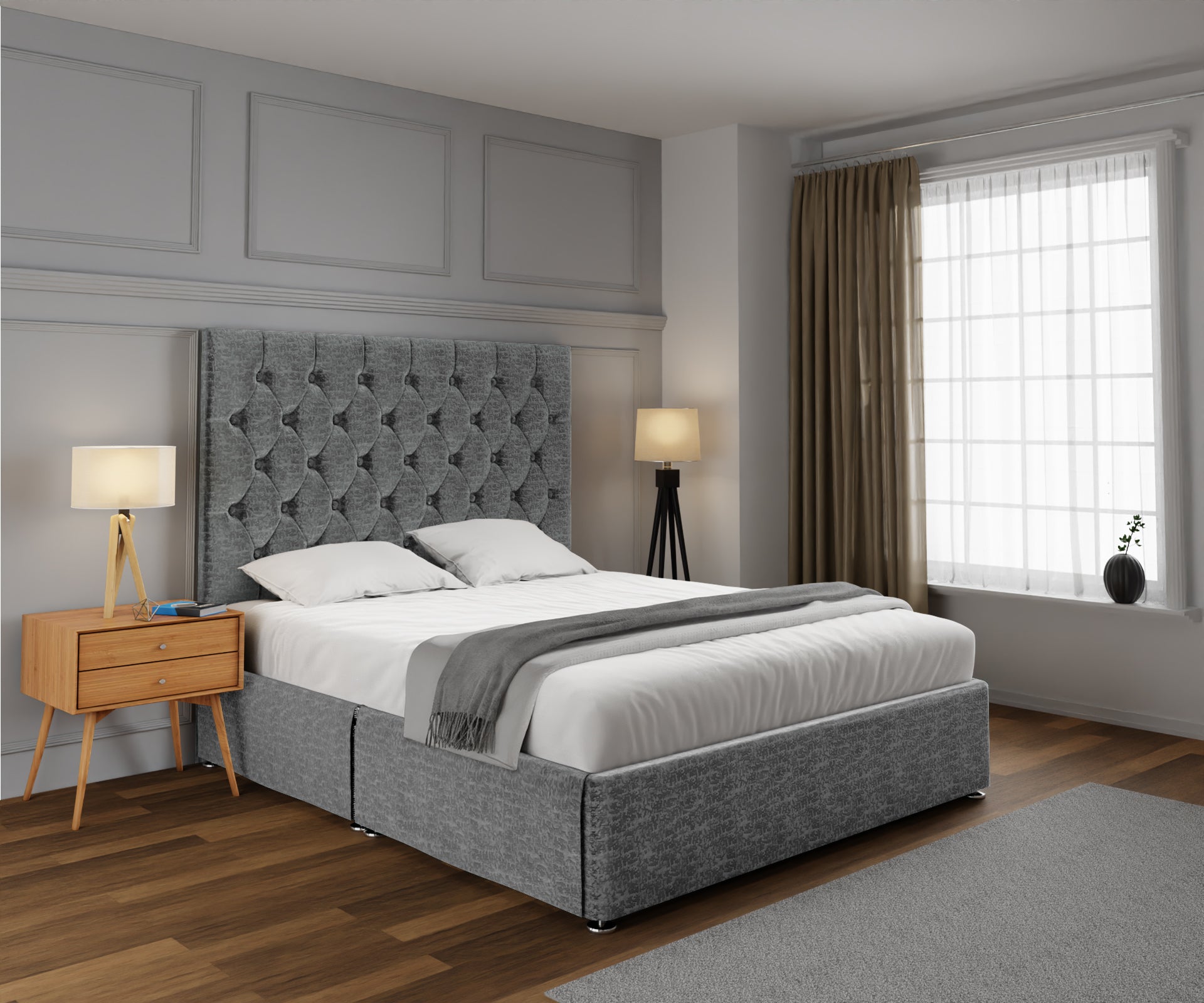 Evie Open Storage Divan Bed Set
