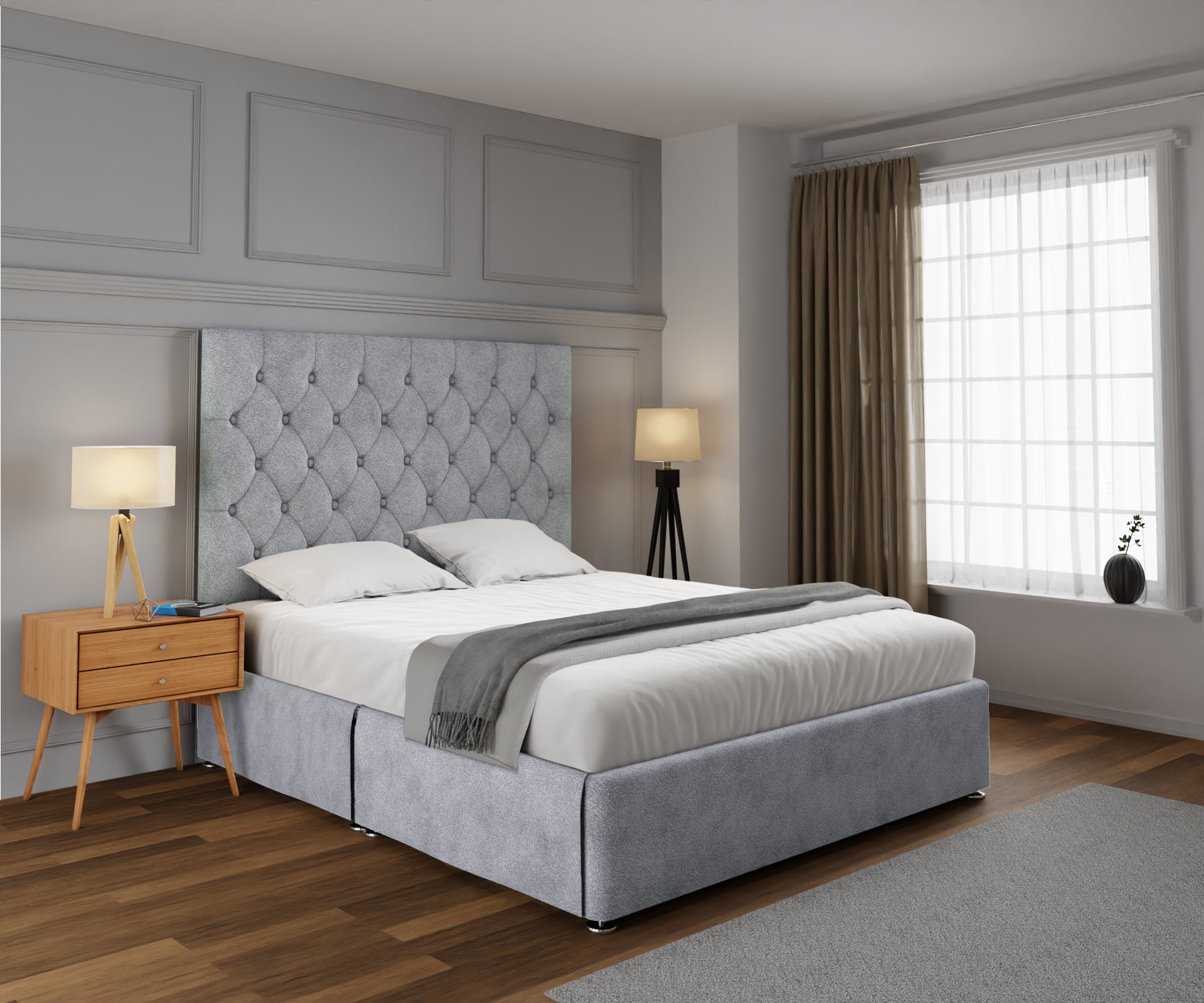 Evie Open Storage Divan Bed Set