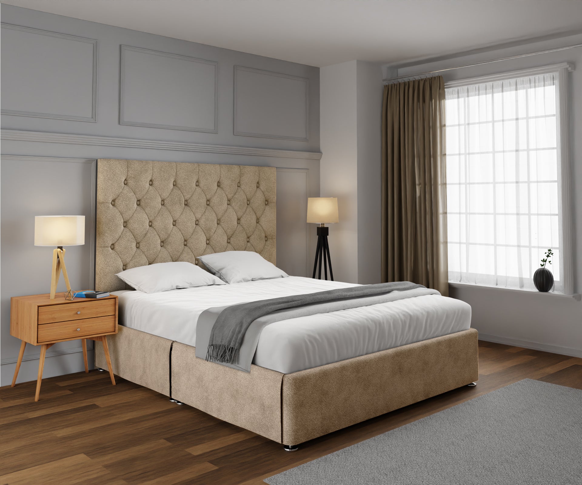 Evie Open Storage Divan Bed Set