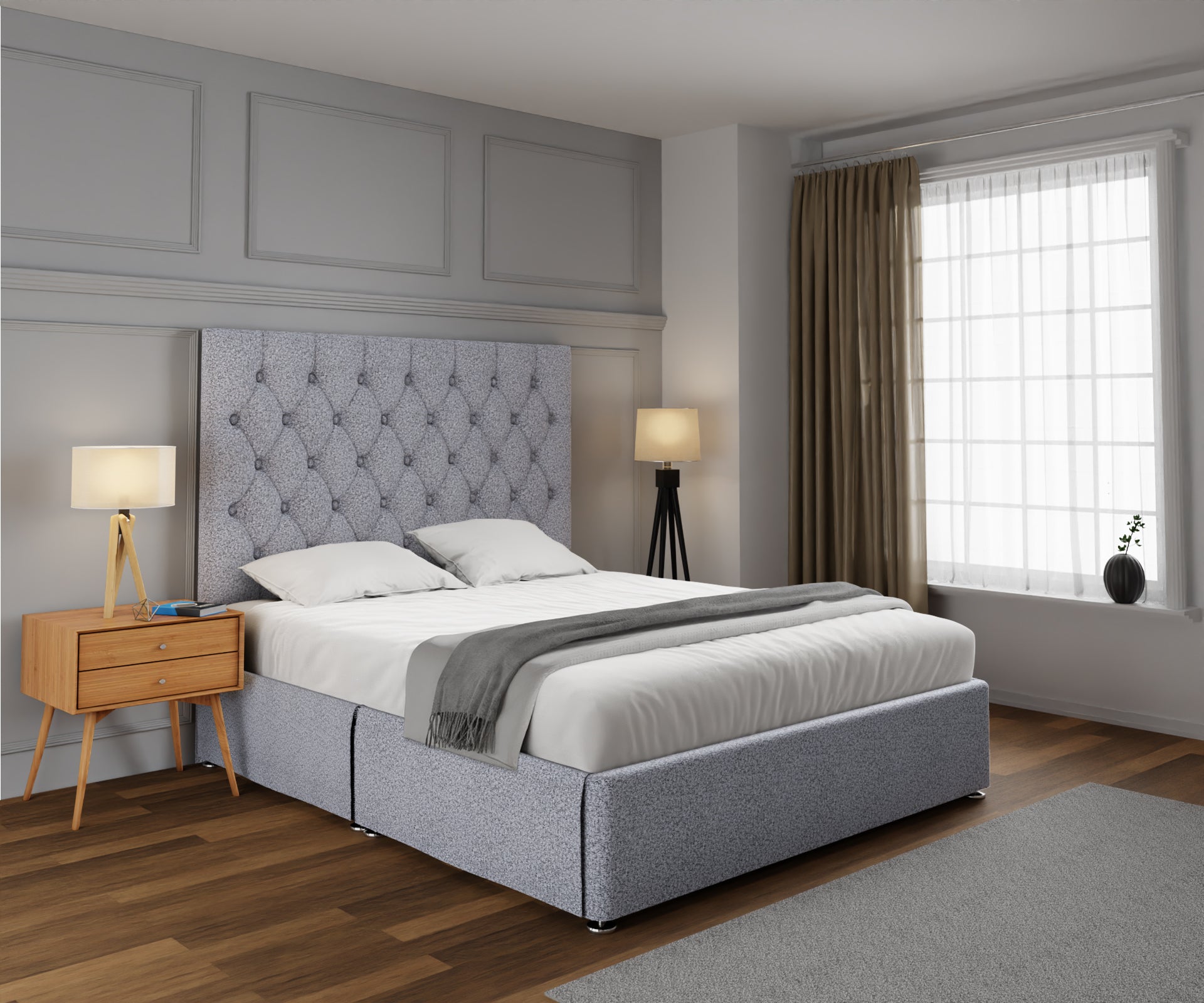 Evie Open Storage Divan Bed Set