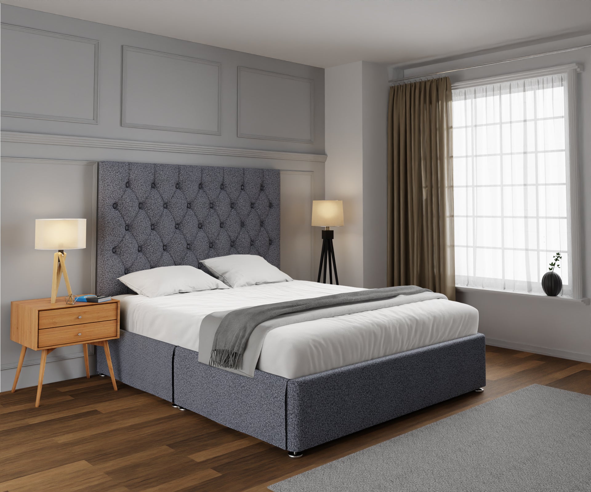 Evie Open Storage Divan Bed Set