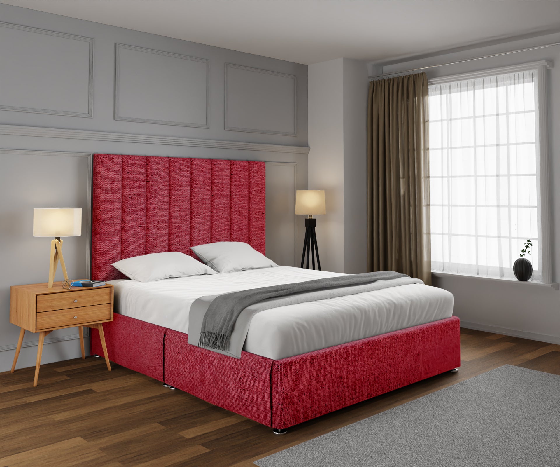 Amelia Petite Line Open Storage Divan Bed Set