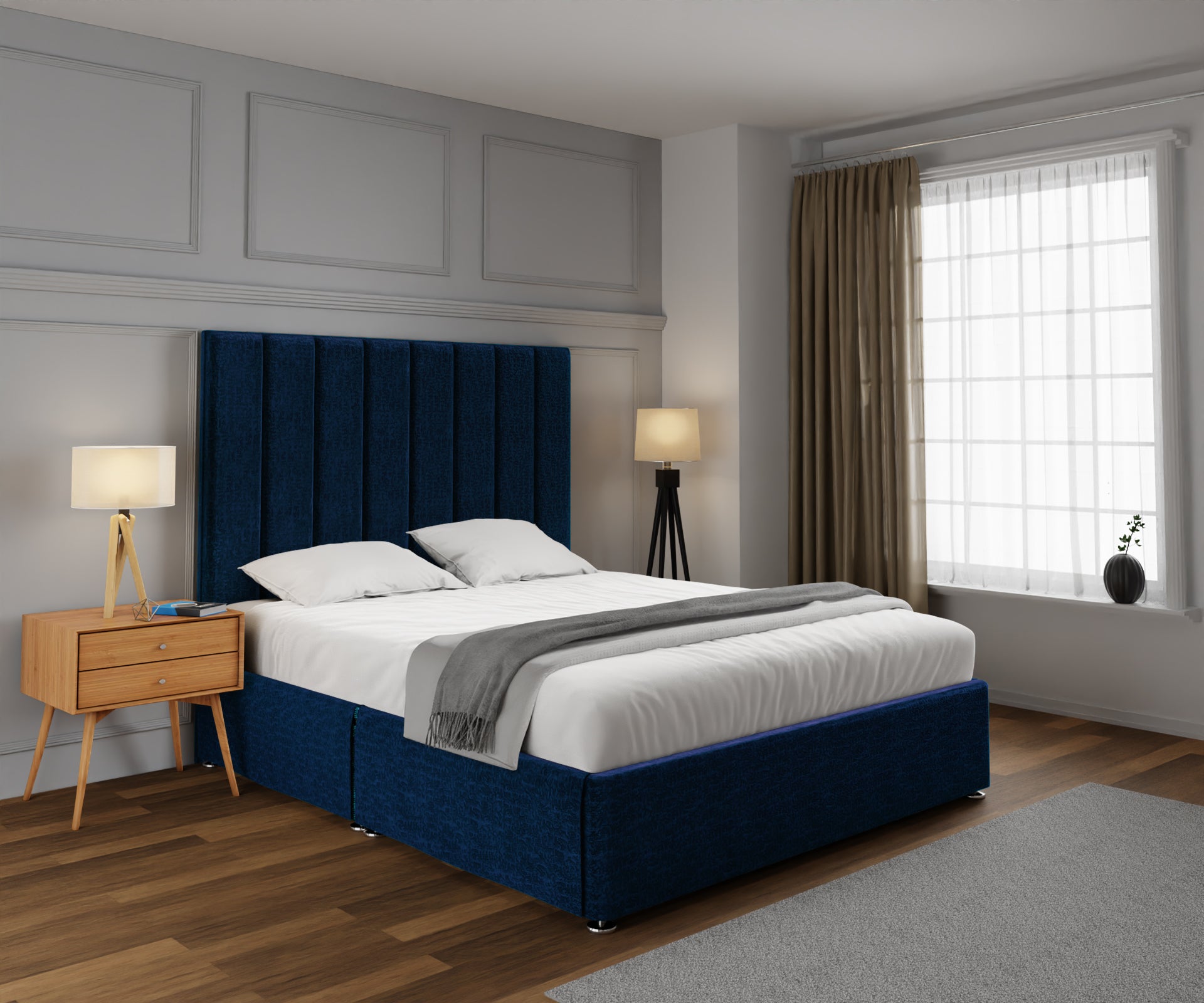 Amelia Petite Line Open Storage Divan Bed Set