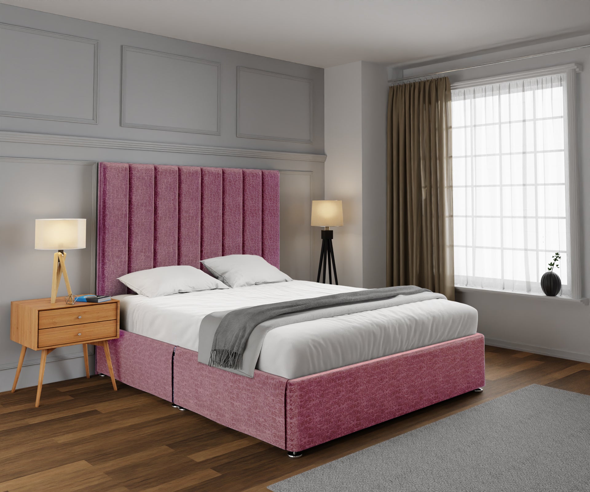Amelia Petite Line Open Storage Divan Bed Set