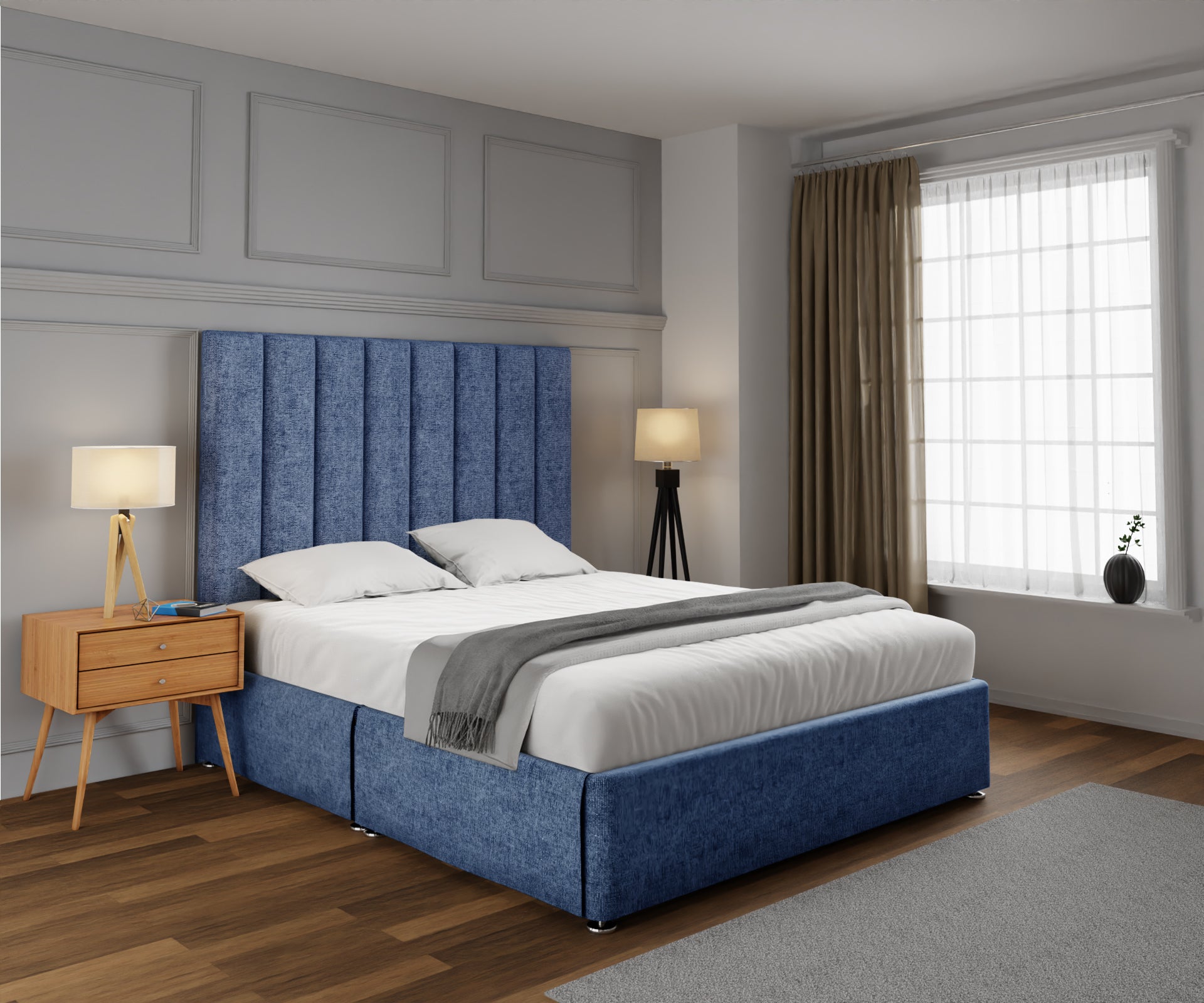 Amelia Petite Line Open Storage Divan Bed Set