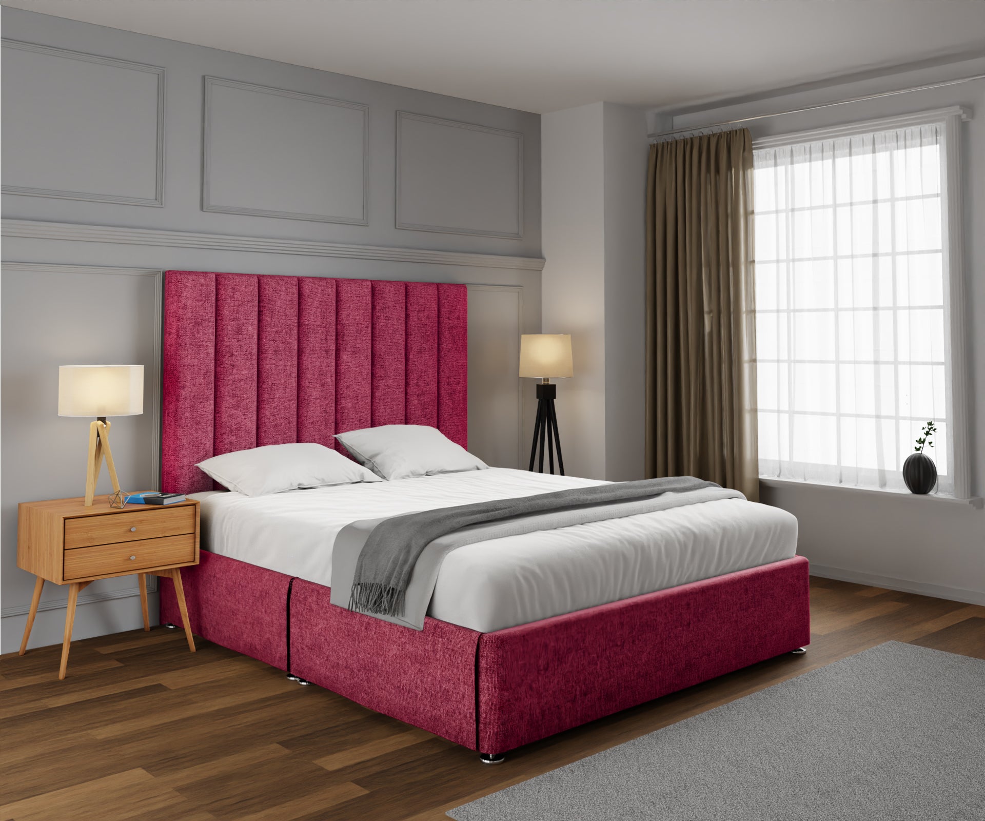 Amelia Petite Line Open Storage Divan Bed Set