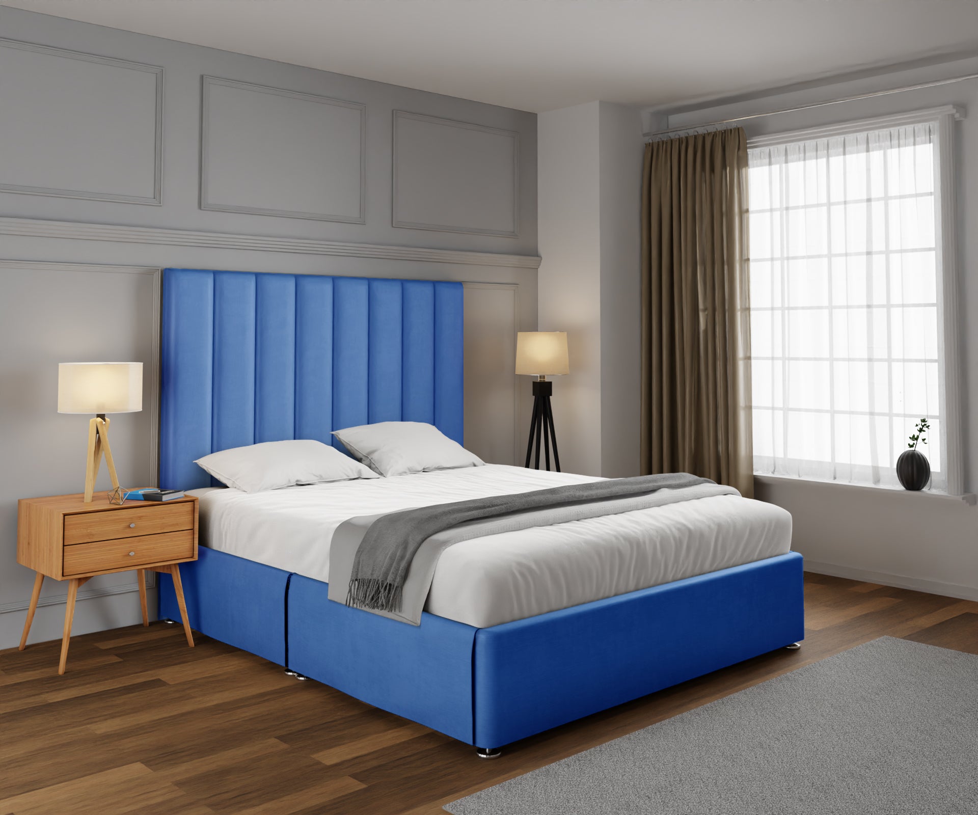 Amelia Petite Line Open Storage Divan Bed Set
