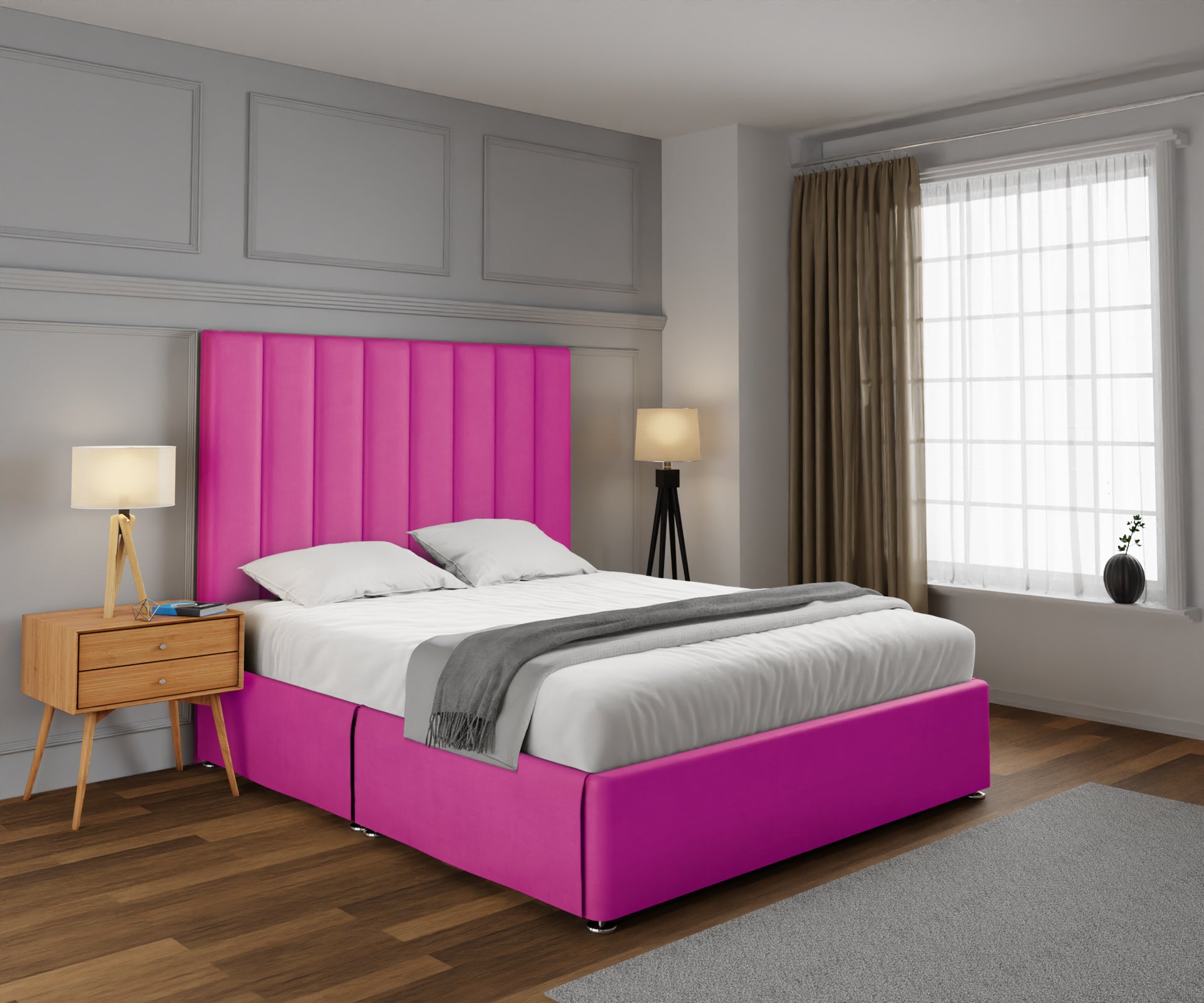 Amelia Petite Line Open Storage Divan Bed Set