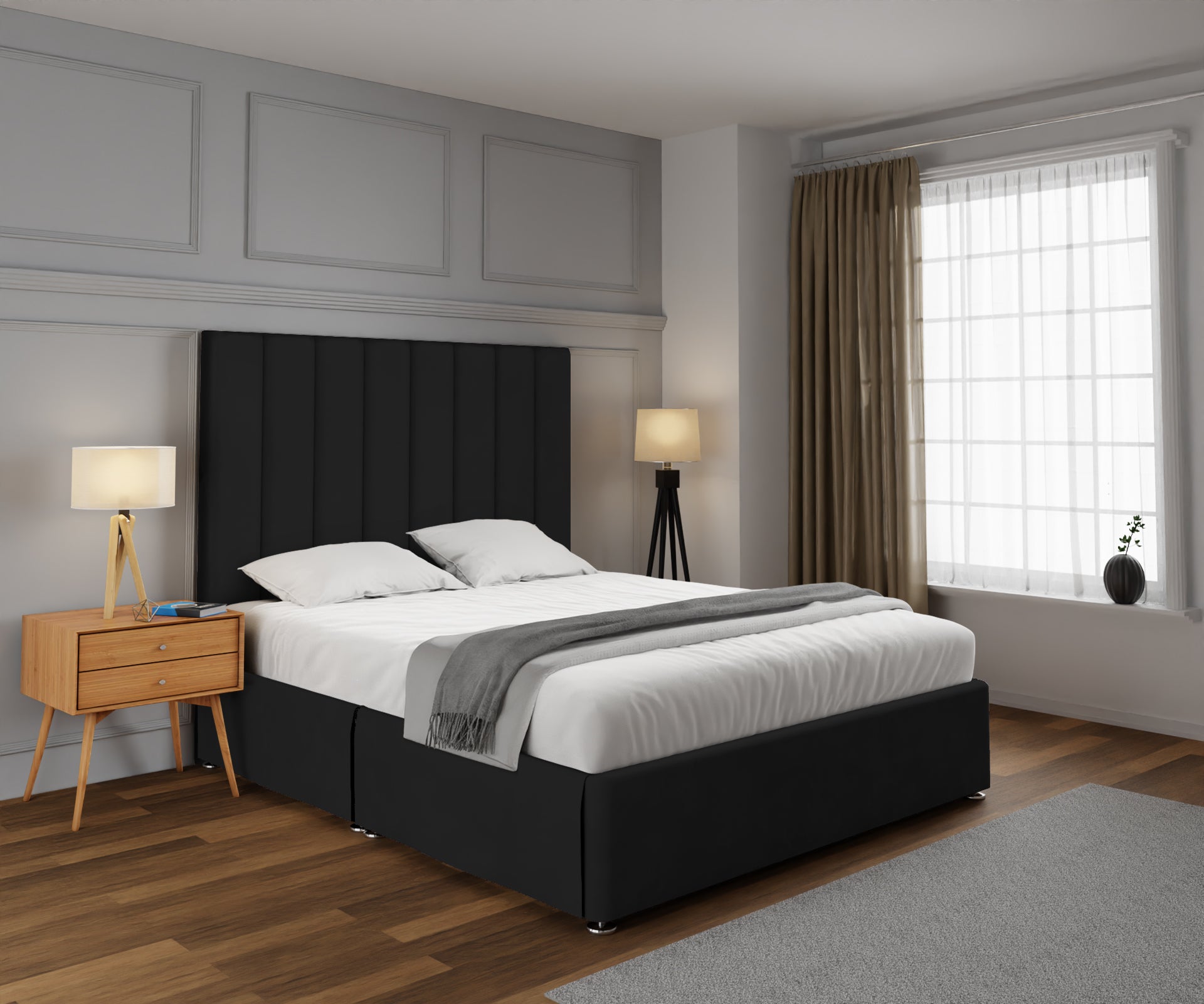 Amelia Petite Line Open Storage Divan Bed Set