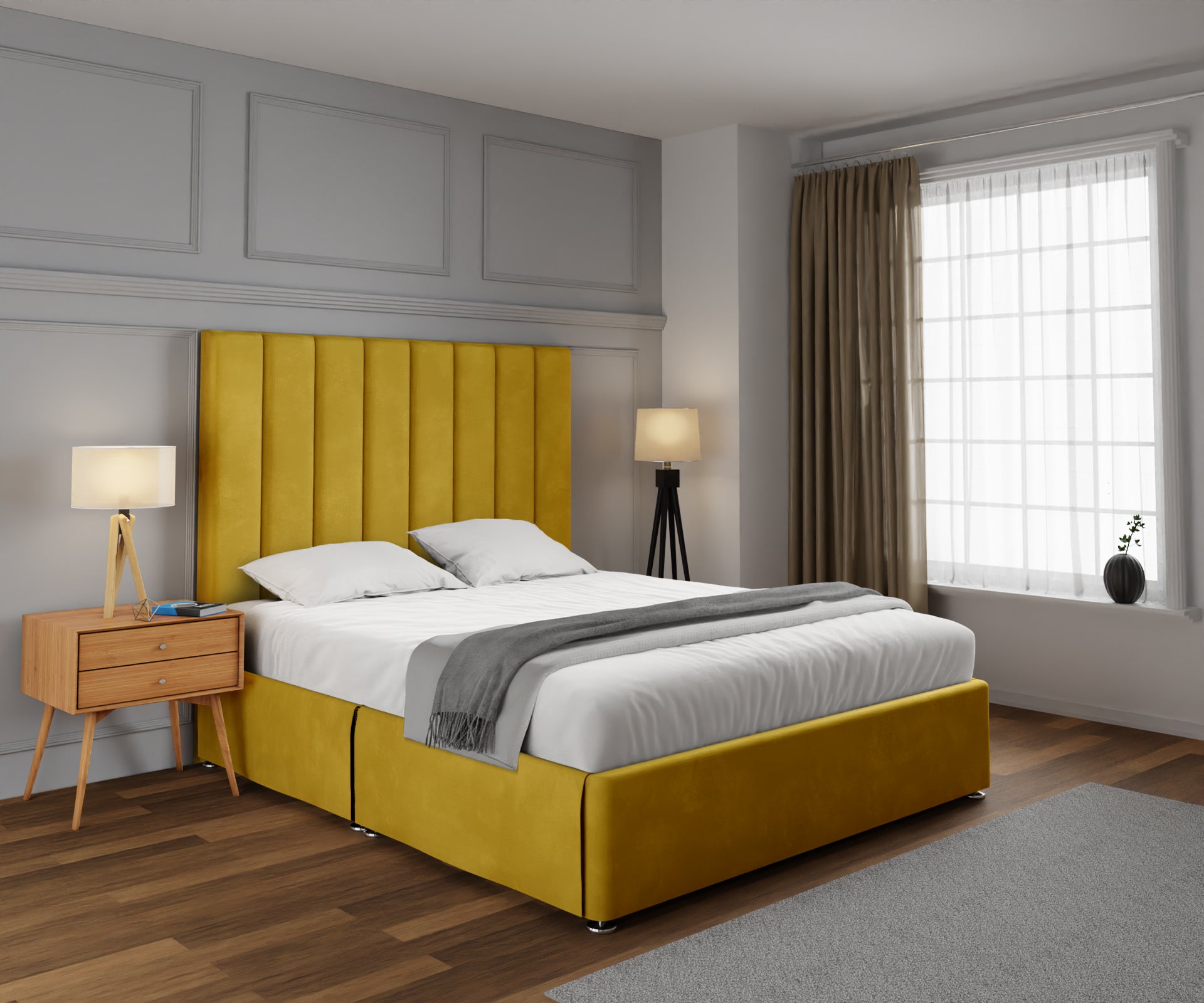 Amelia Petite Line Open Storage Divan Bed Set