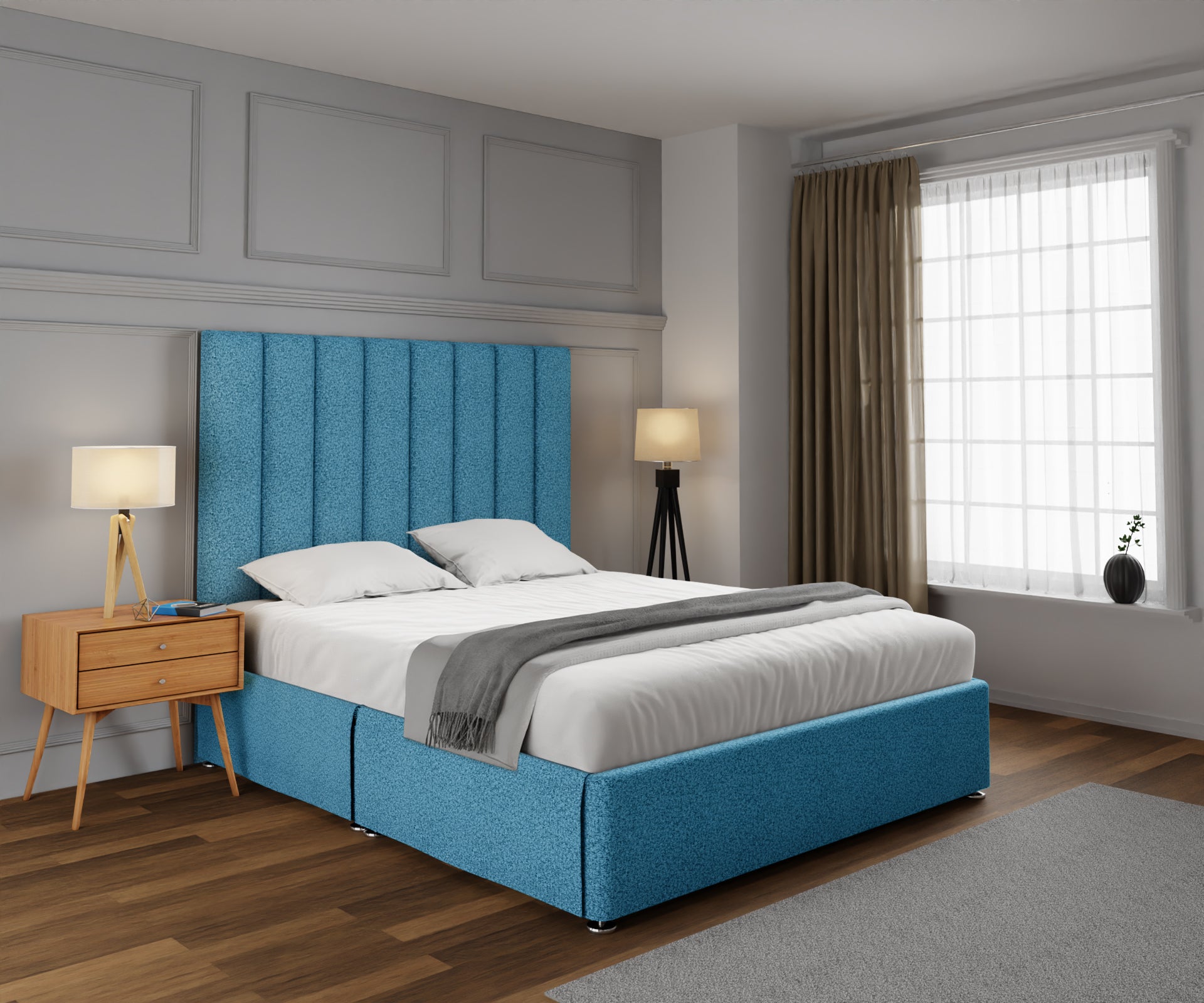 Amelia Petite Line Open Storage Divan Bed Set