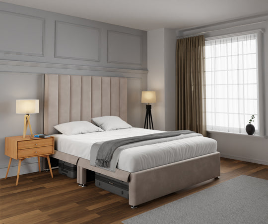 Amelia Petite Line Open Storage Divan Bed Set