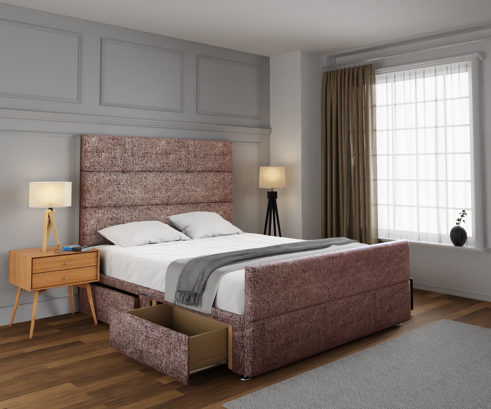 Ava Divan Bed Set With Footboard