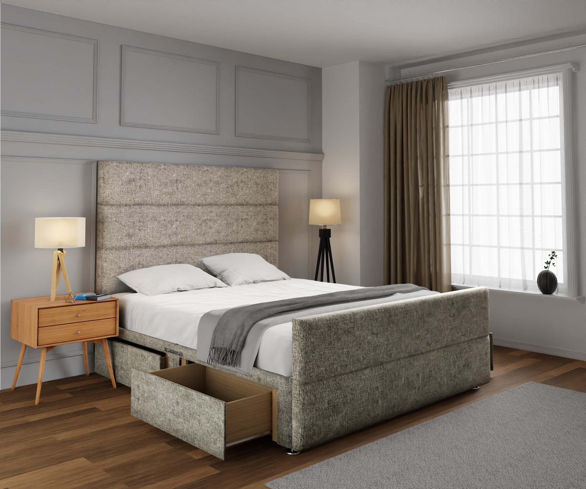 Ava Divan Bed Set With Footboard