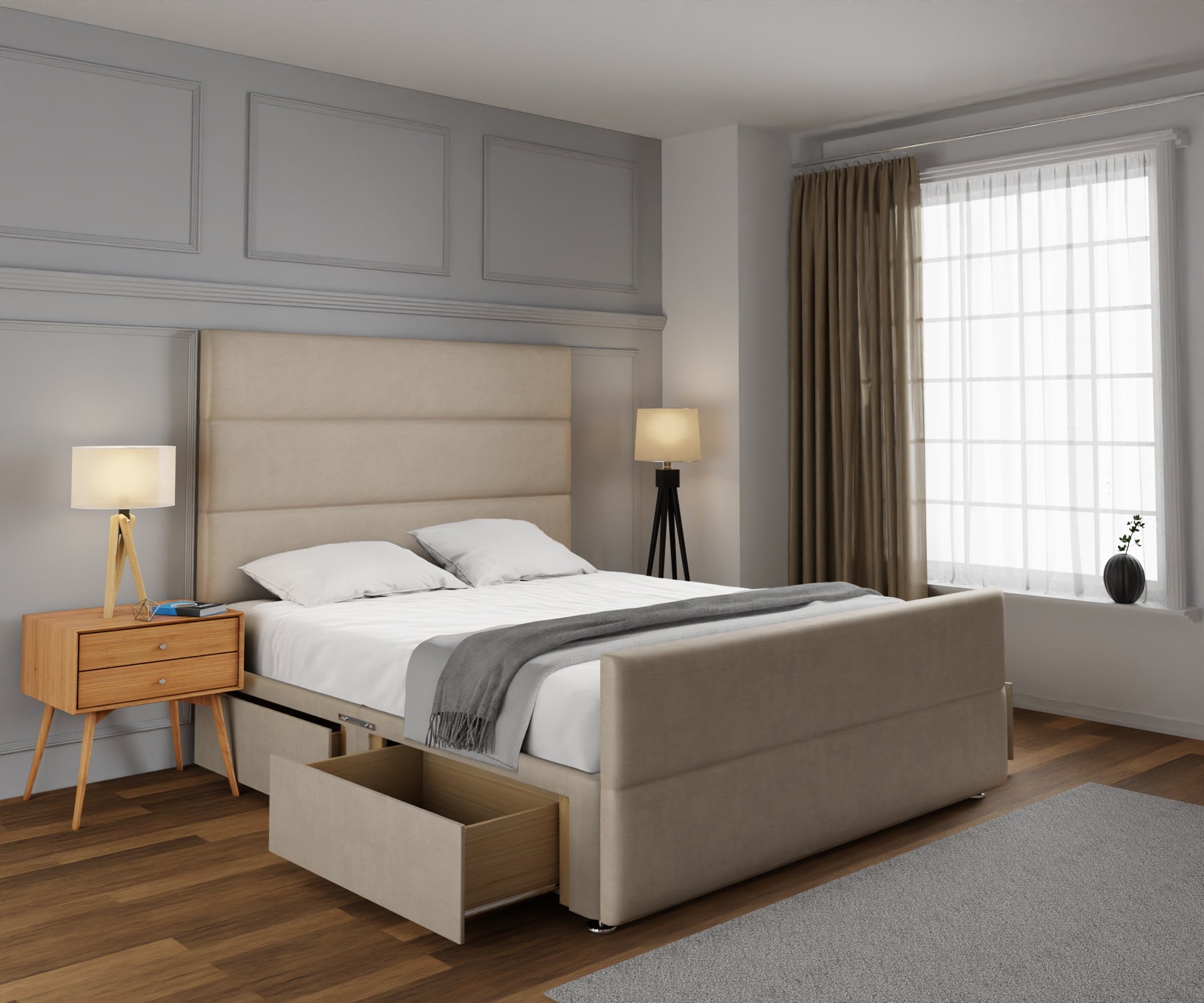 Ava Divan Bed Set With Footboard