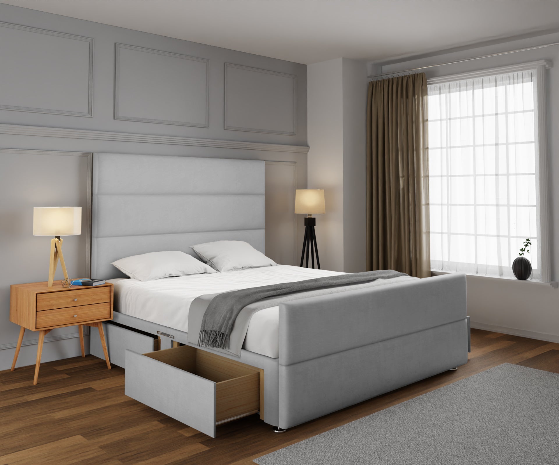 Ava Divan Bed Set With Footboard